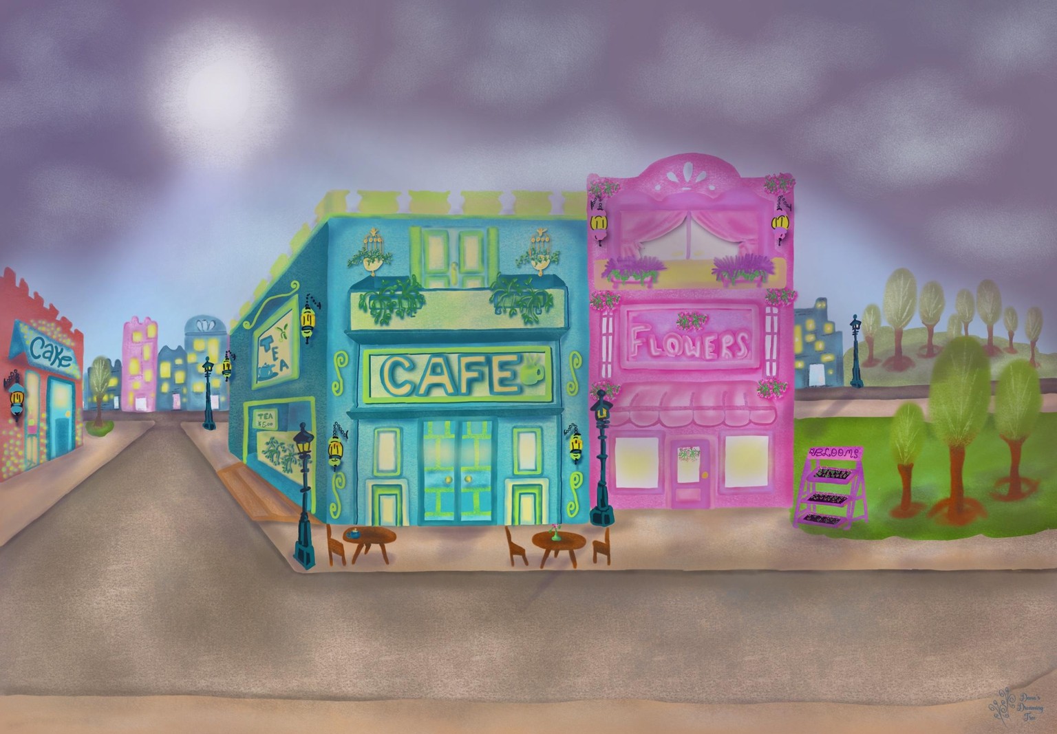 Sunny Room, Bookcase and Happy Street - image 1 - student project