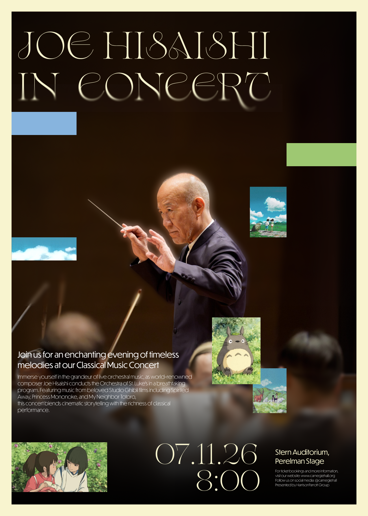 Joe Hisaishi Concert Poster - image 1 - student project