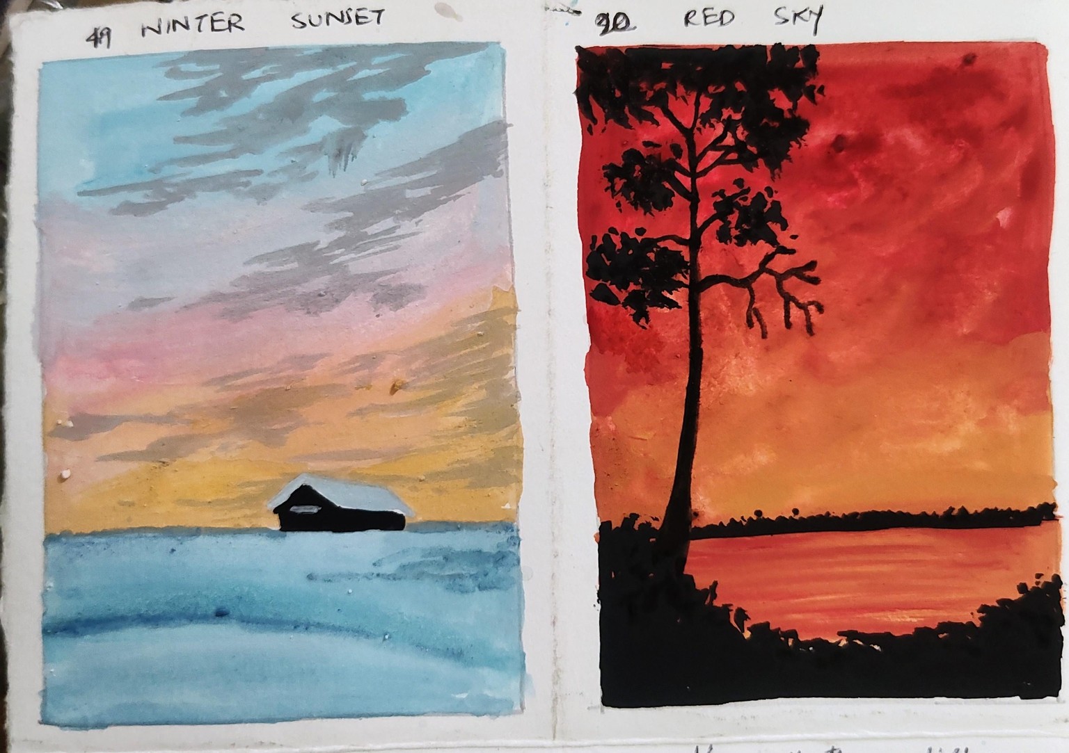 Mini gouache painting with Umashree - image 2 - student project