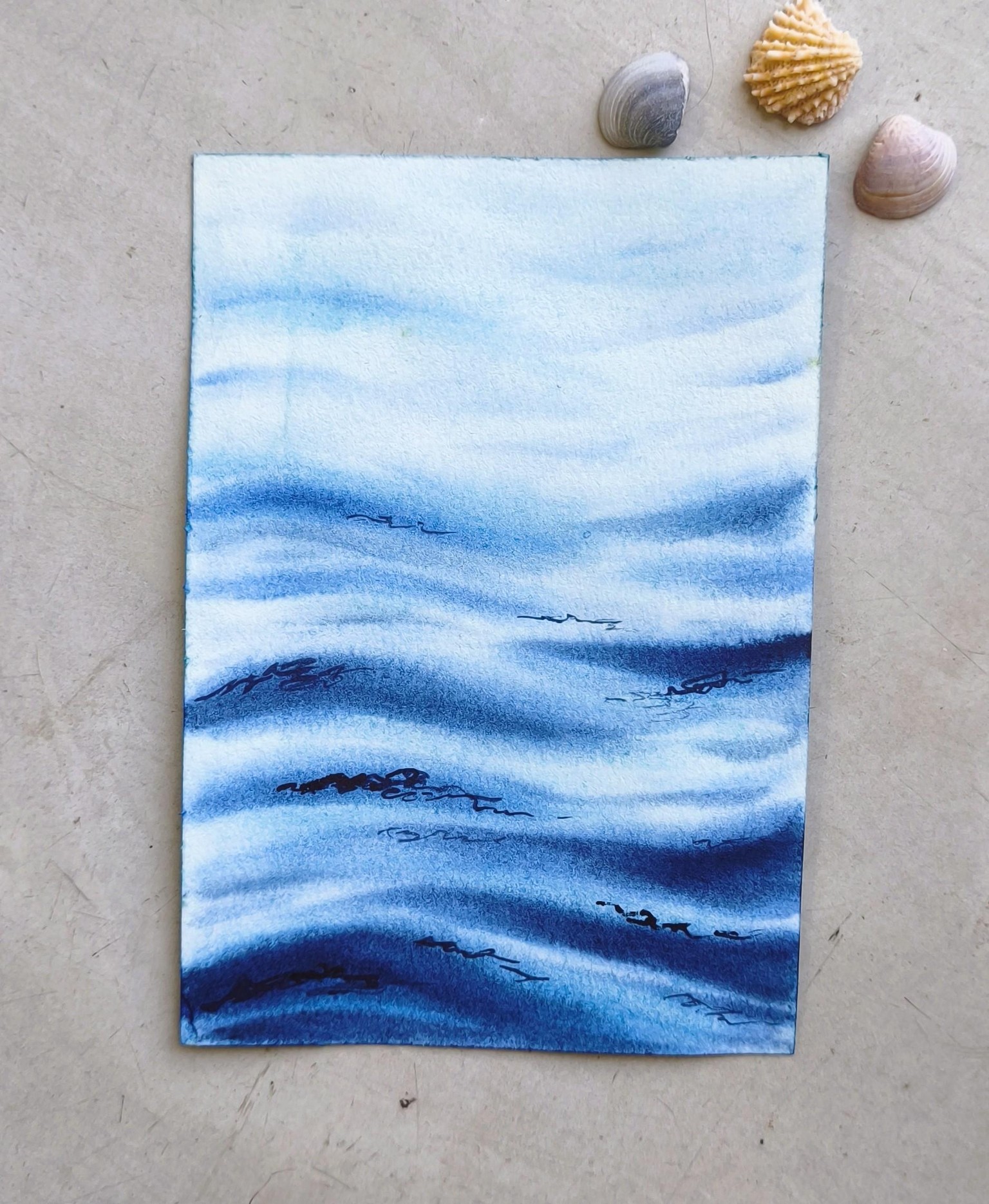 Ocean Waves in Watercolor: 7 Beginner-Friendly Projects. - image 6 - student project