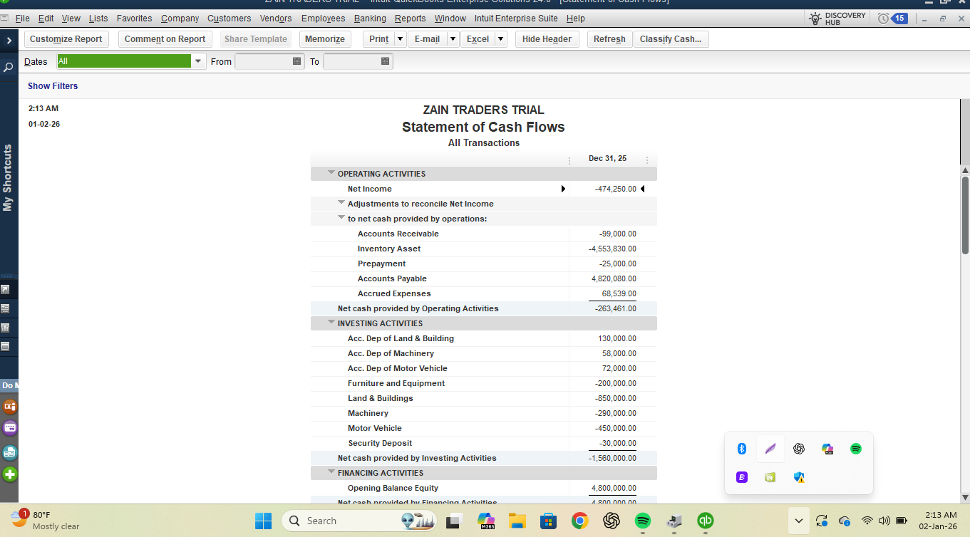 Halimatu Sadiya Abdullai's QuickBooks Project - image 9 - student project