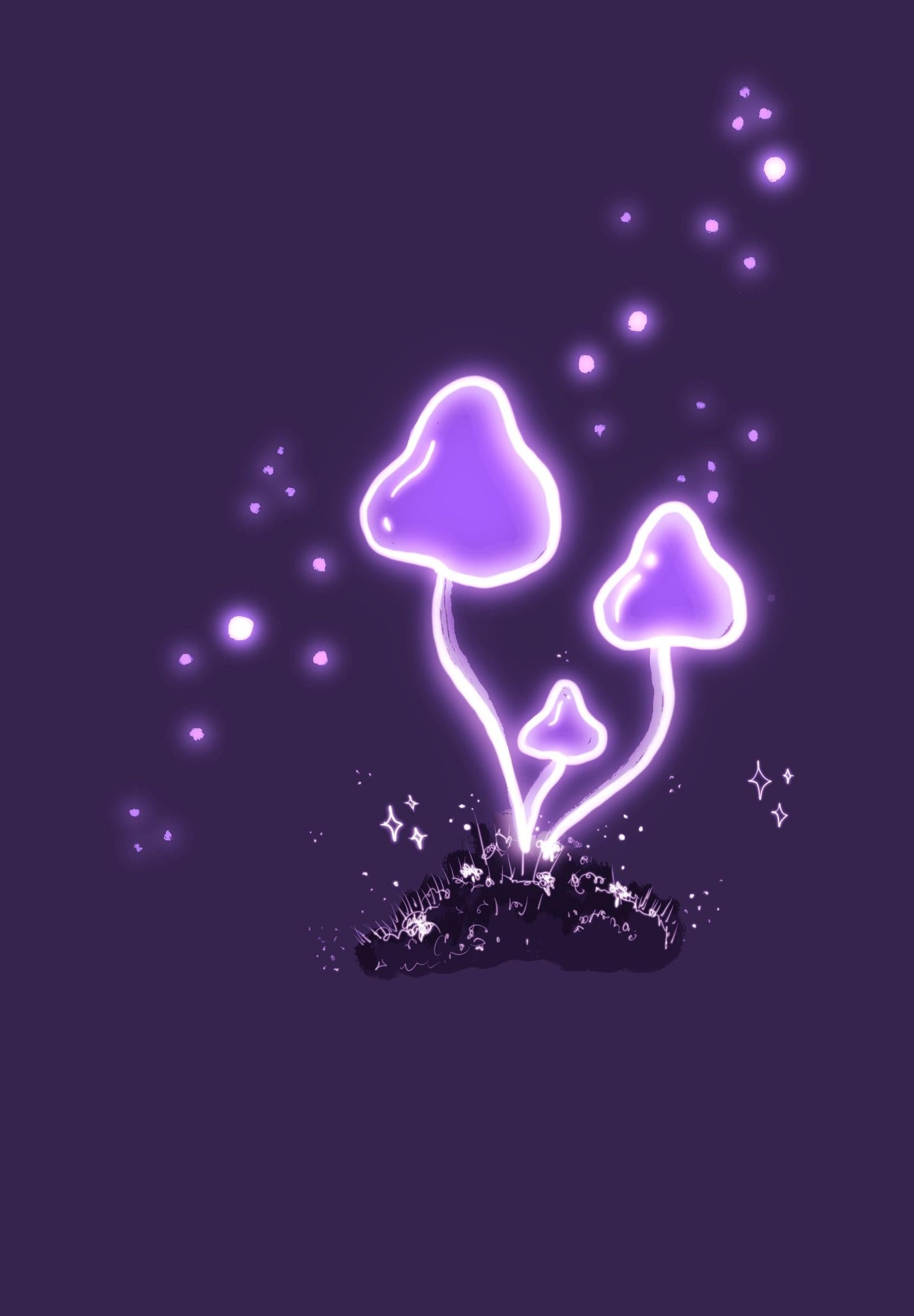 Glowing Bioluminescence Mushrooms - image 1 - student project