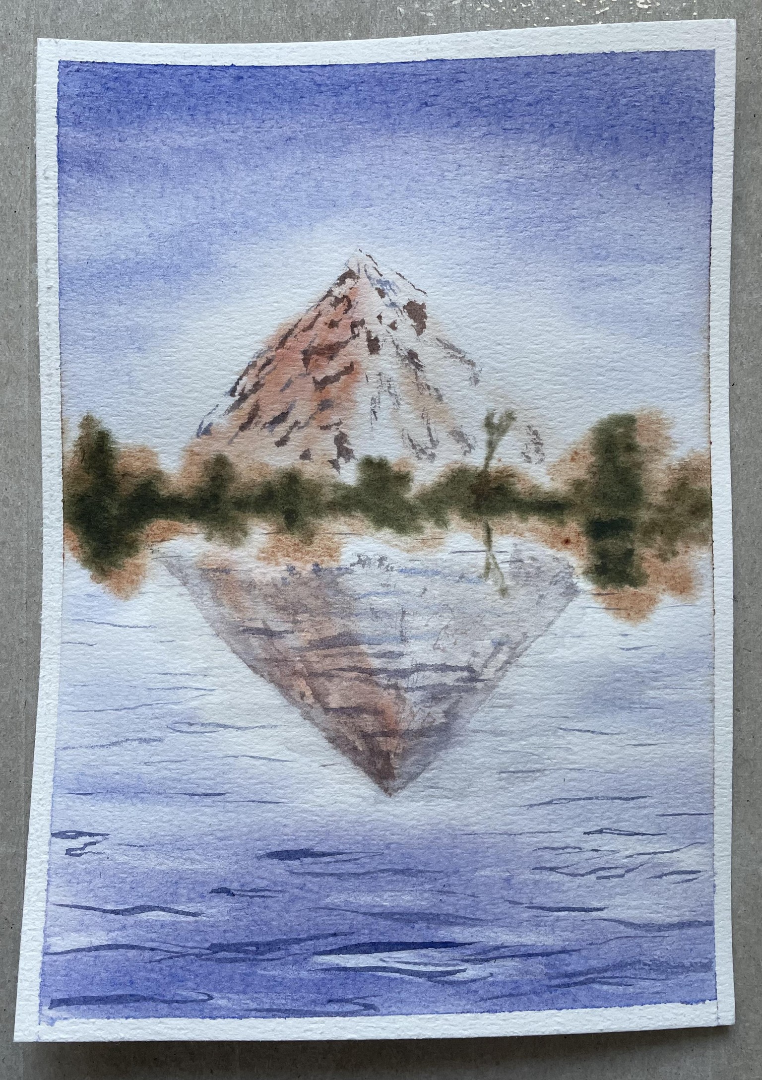 Watercolor Mountains - image 1 - student project