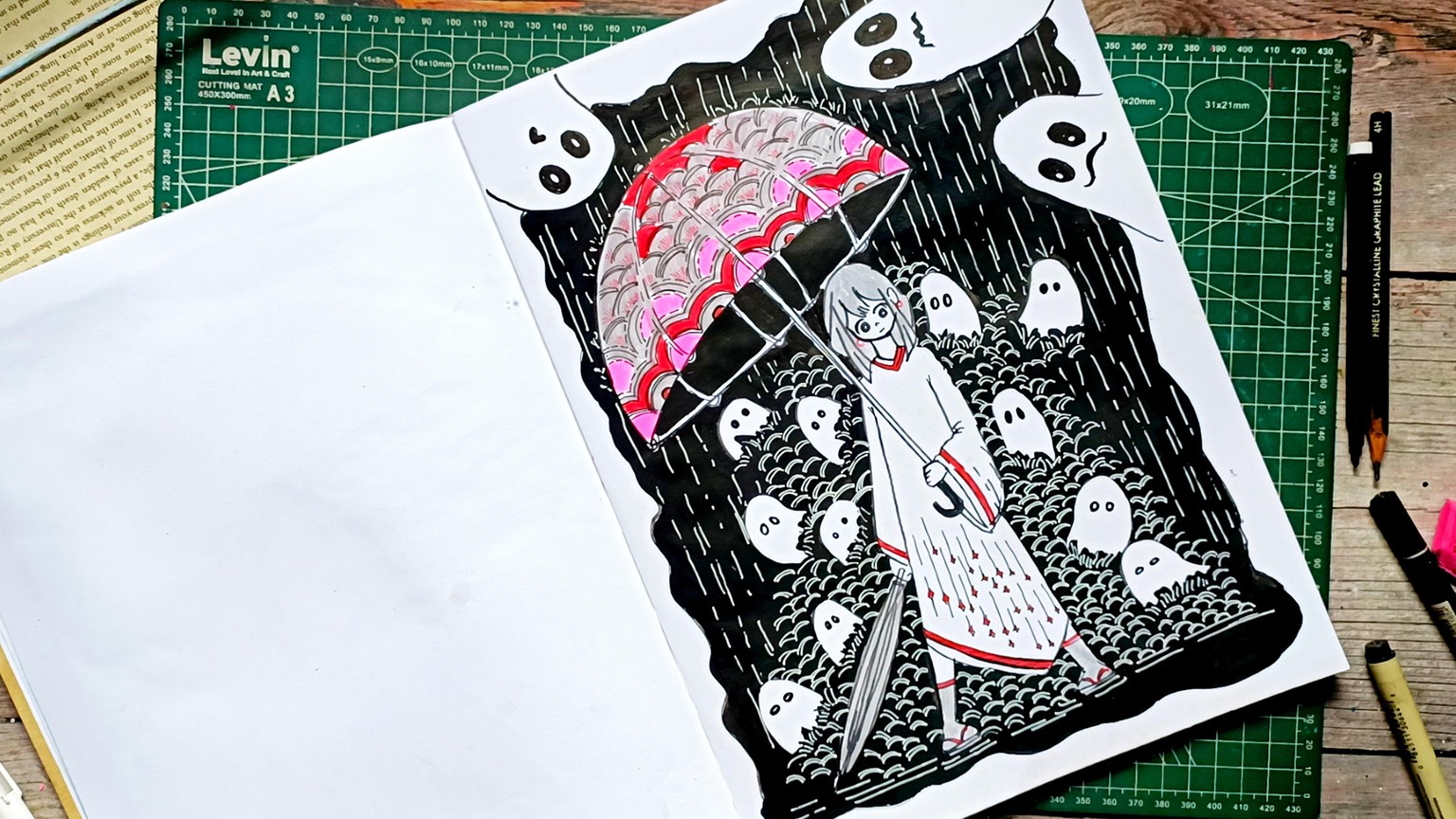 Umbrella girl and the ghosts - image 5 - student project