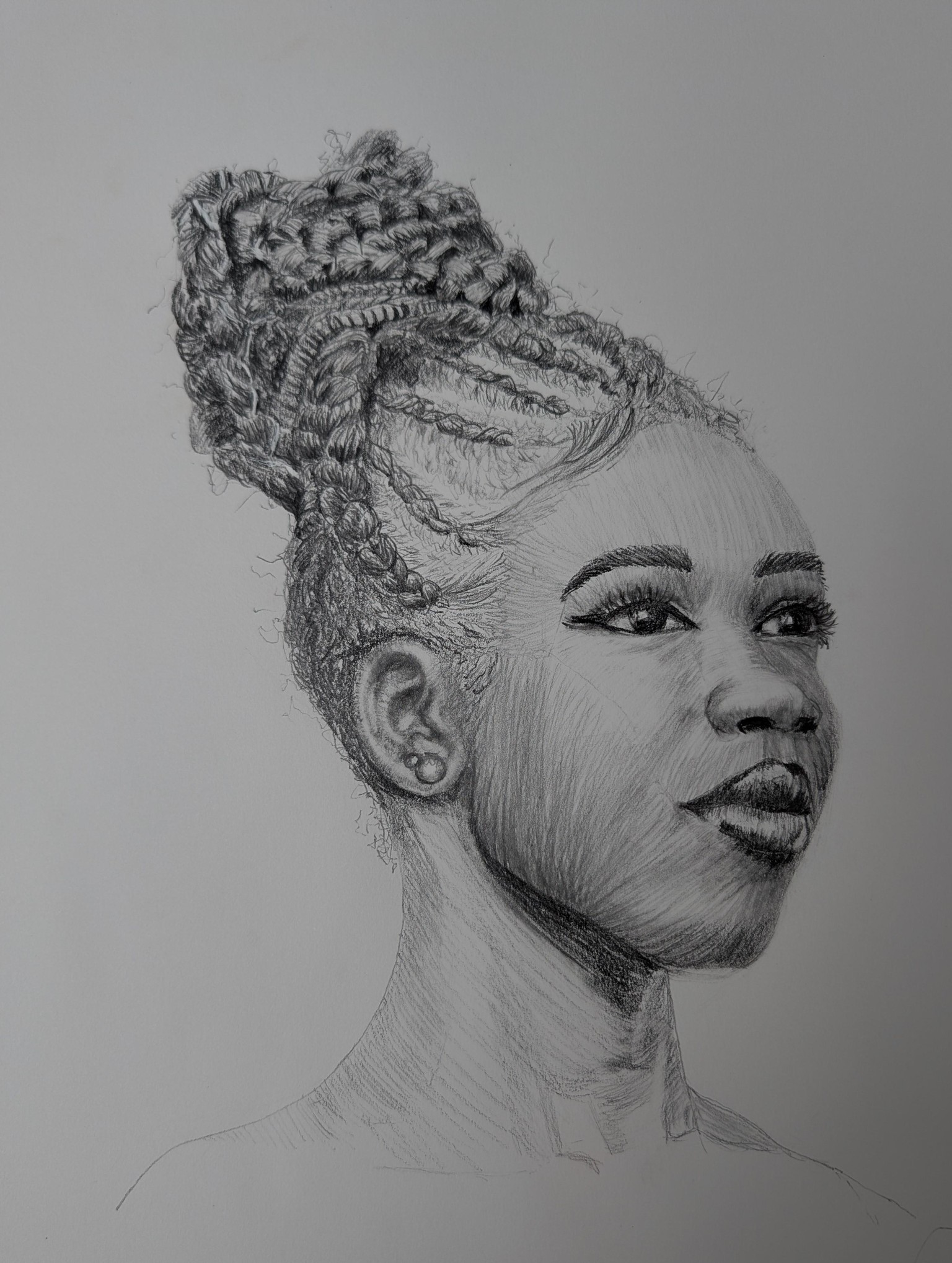 Drawing a Portrait Part III using Loomis Head and Asaro Method - image 1 - student project