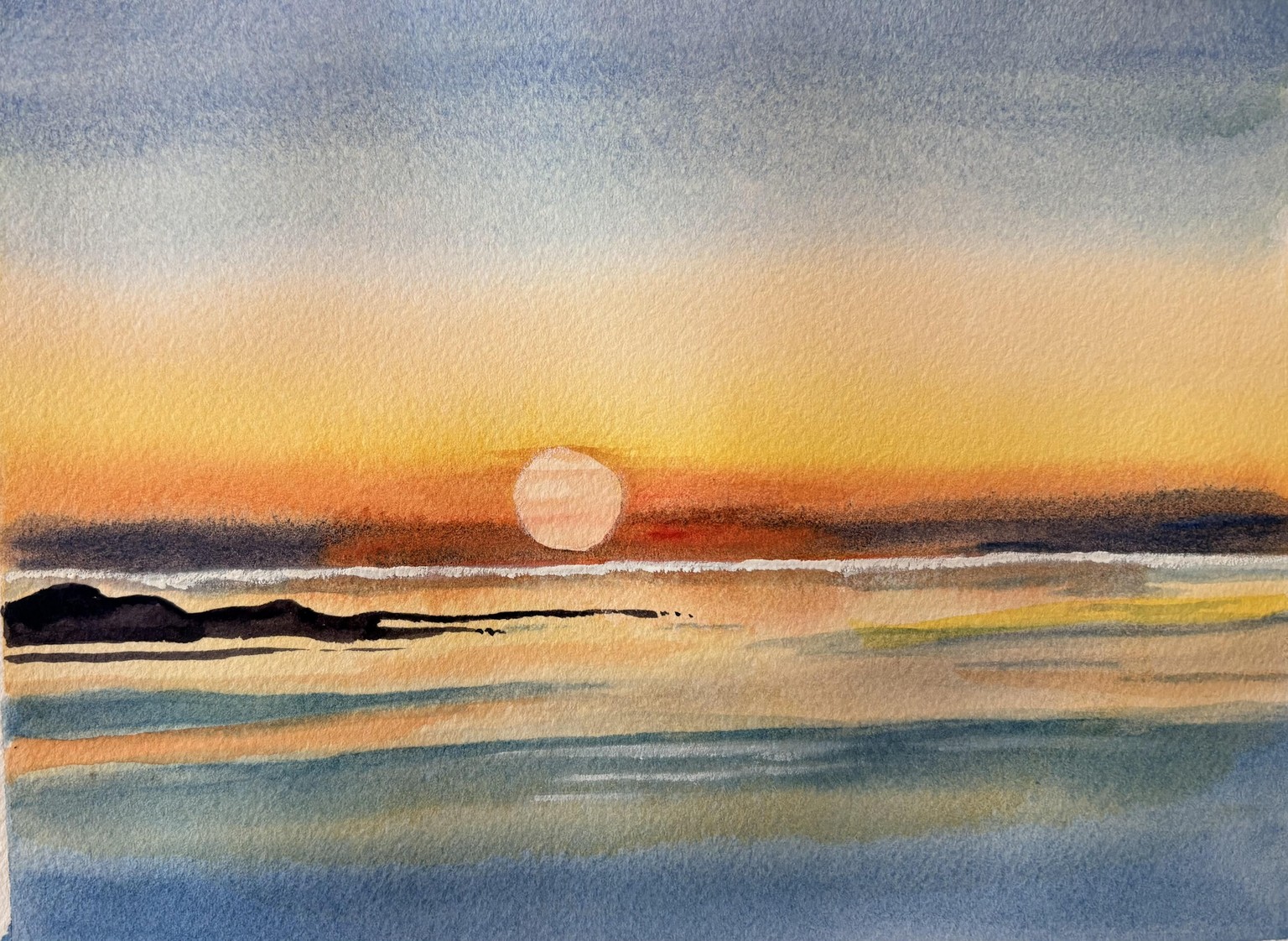 sunset on the water - image 1 - student project