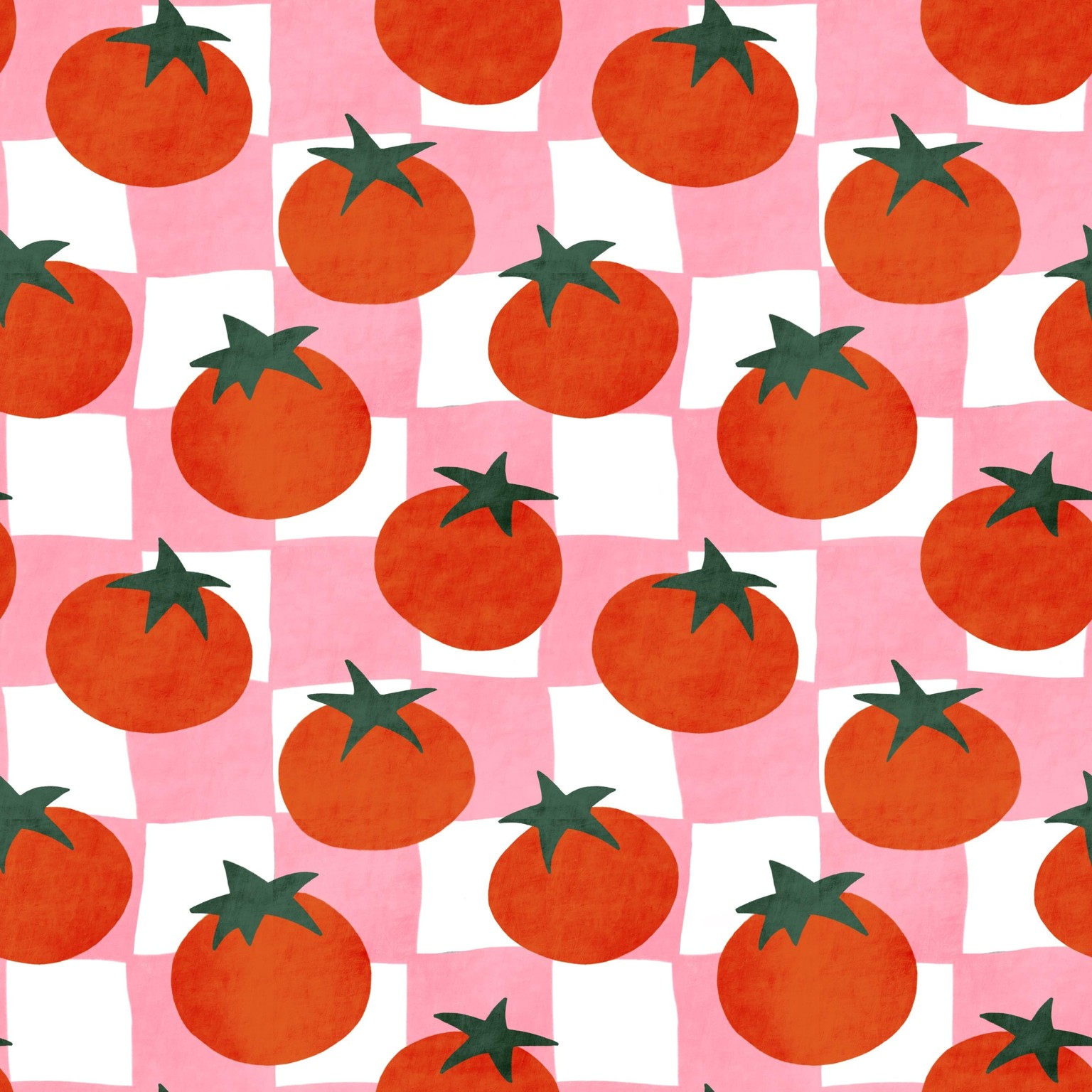 Tomato Picnic Pattern in Procreate - image 1 - student project