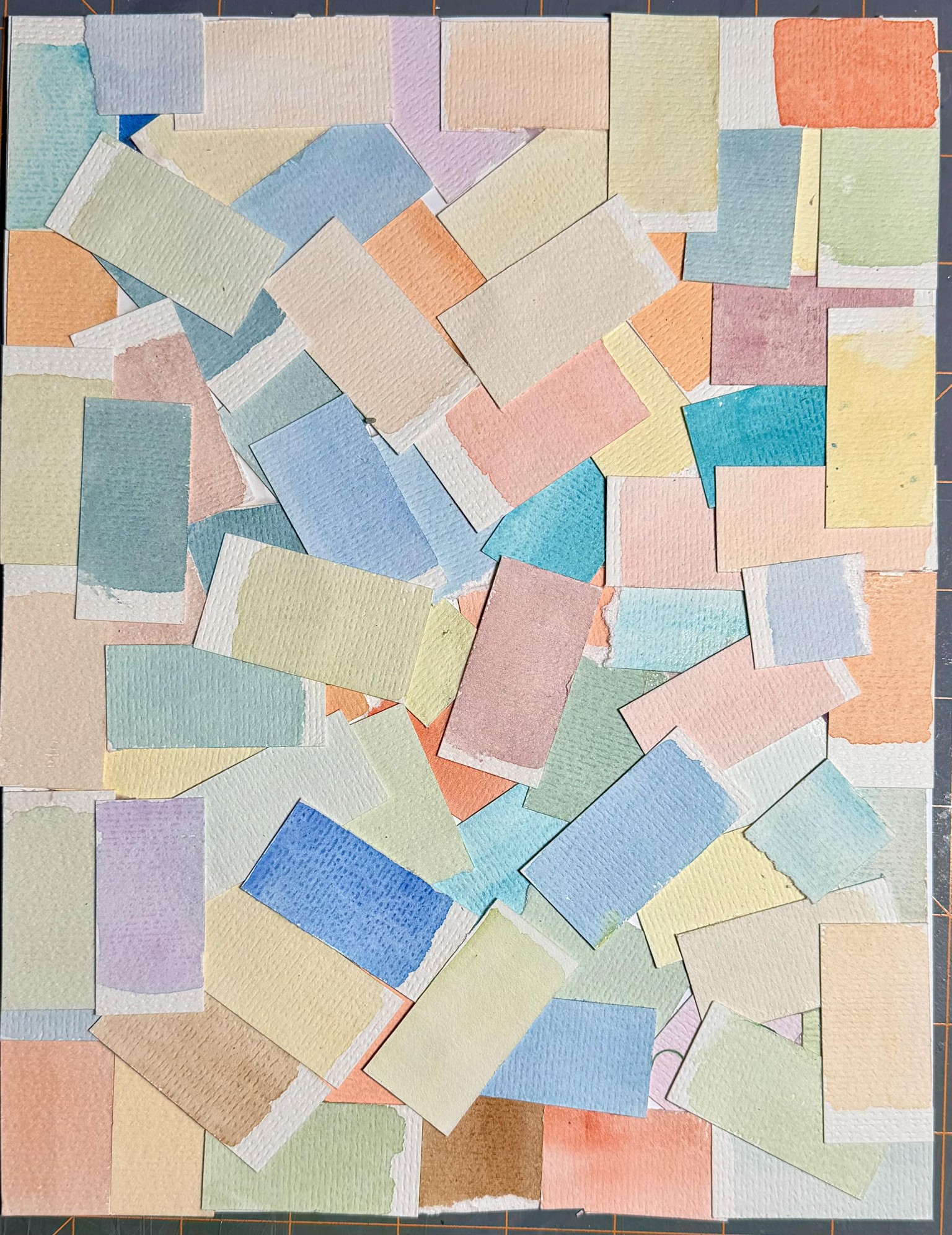 Abstract Collage- watercolor and tissue paper - image 2 - student project