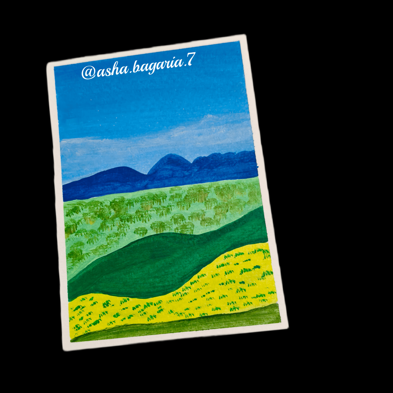 Acrylic landscape challenge - image 2 - student project