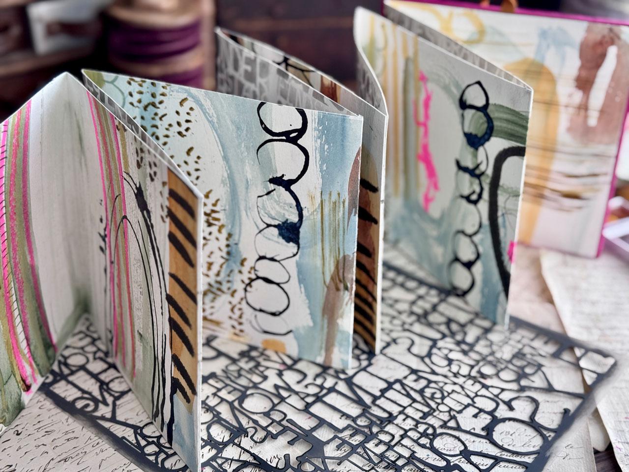 Fold, Paint, Create: Making a Concertina Art Book for Mixed-Media Fans - image 2 - student project