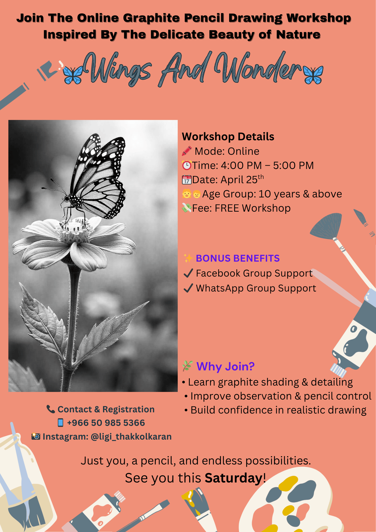 art workshop poster - image 1 - student project