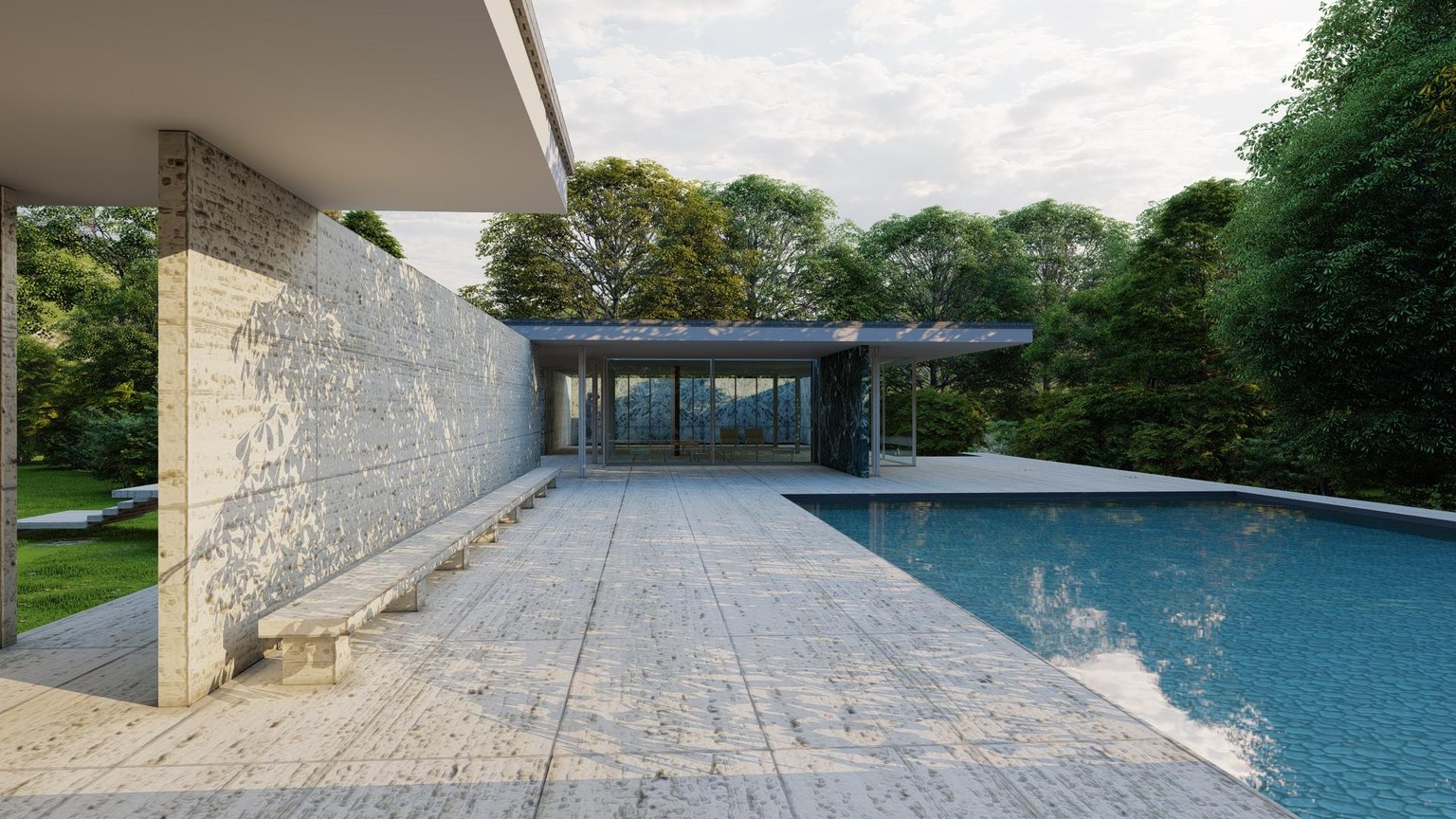 Modern Pavilion visualization - Lumion workflow - image 1 - student project