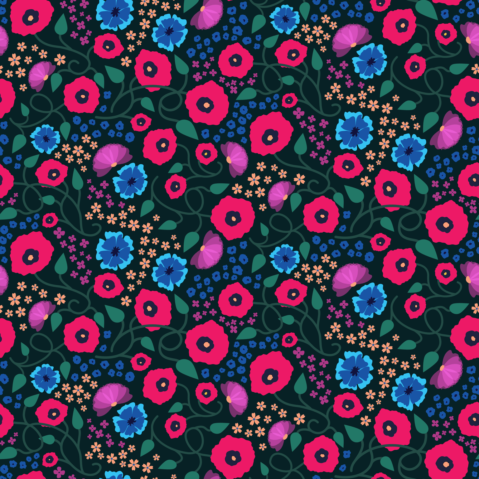 Poppy Half Drop - image 1 - student project