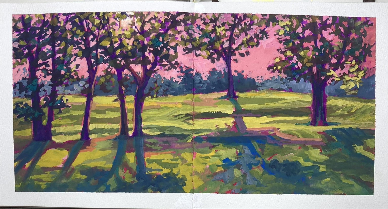 Colorful Trees Landscape - image 2 - student project