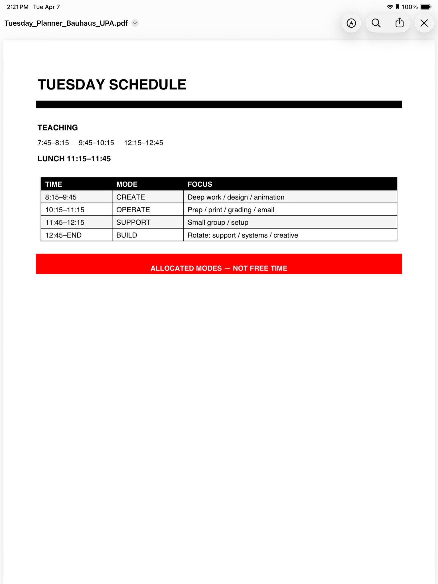 Schedule Manager - image 3 - student project