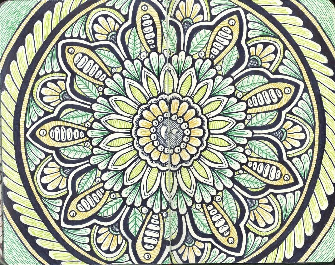 Gel Pen Mandalas - image 2 - student project