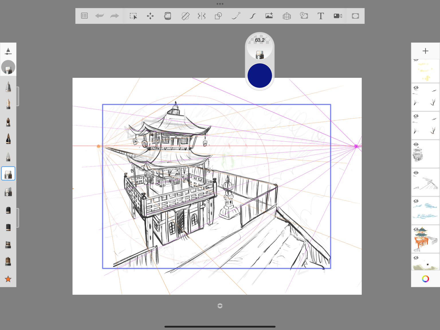 2-Point Perspective Practice 🌸 - image 3 - student project