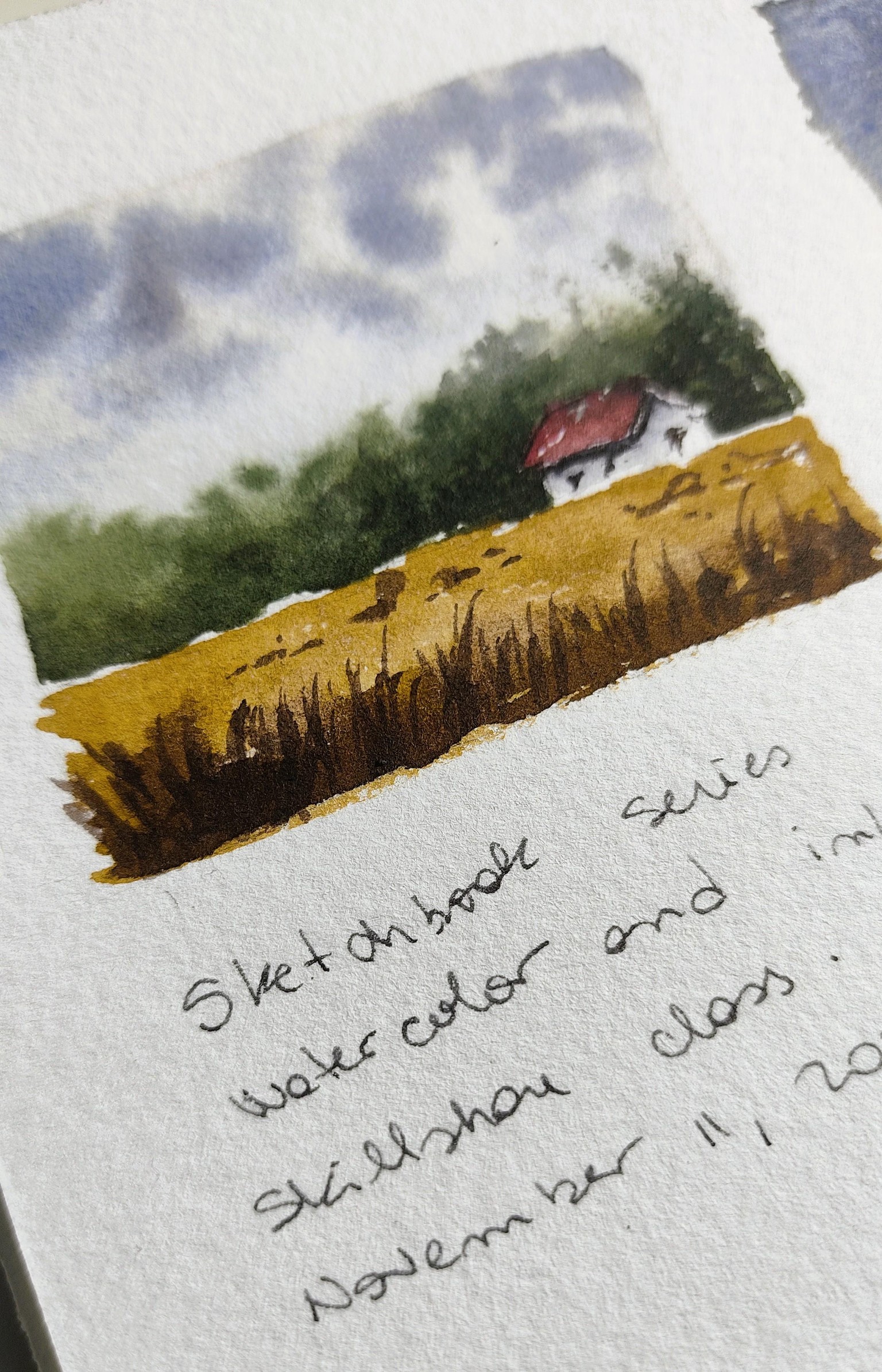 Sketchbook Series - Painting watercolor landscape studies in your watercolor journal - image 4 - student project