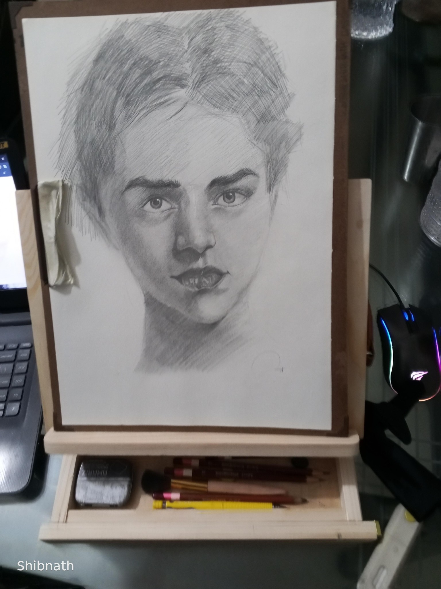 Portrait drawing - image 2 - student project