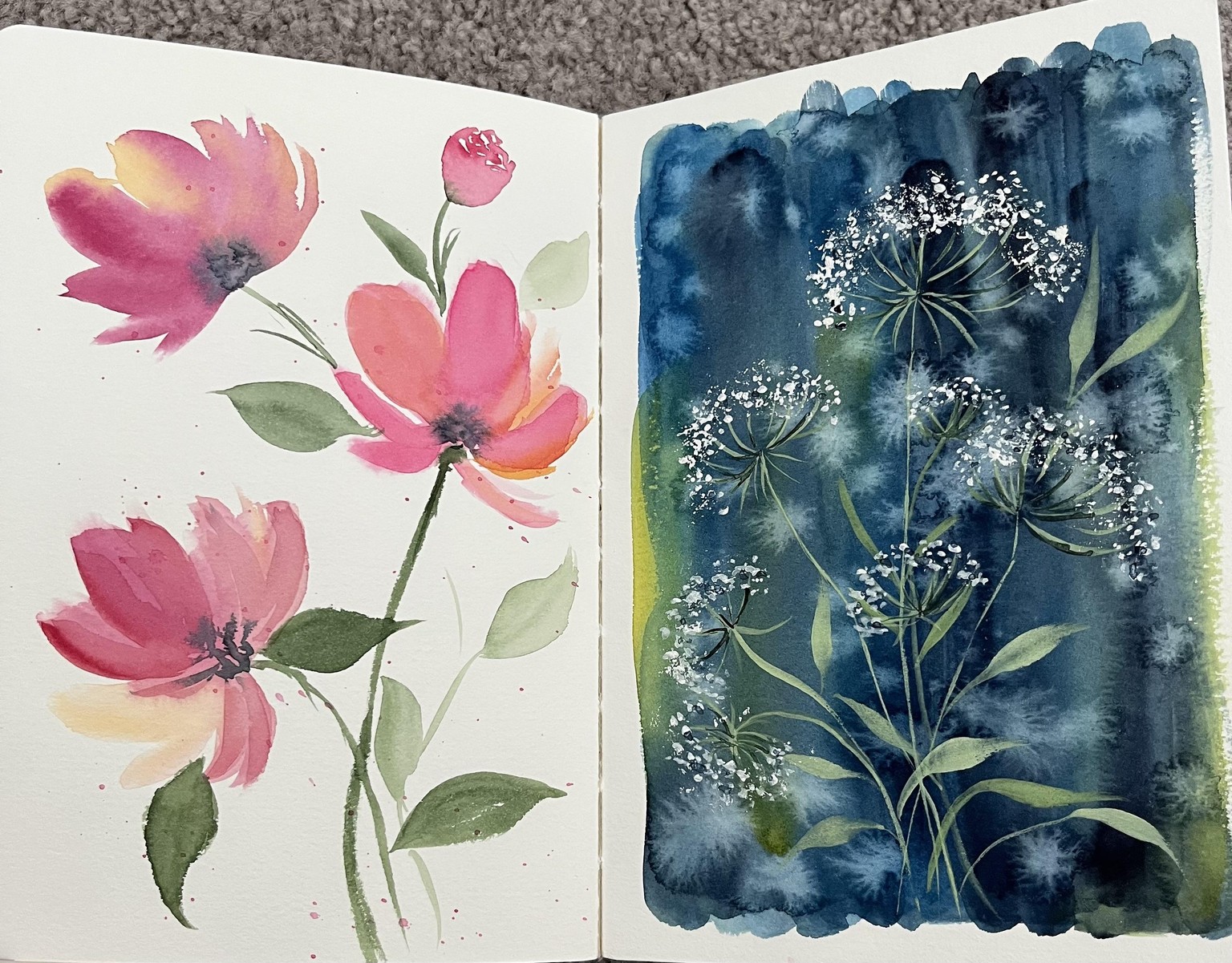 Watercolour Florals - image 4 - student project