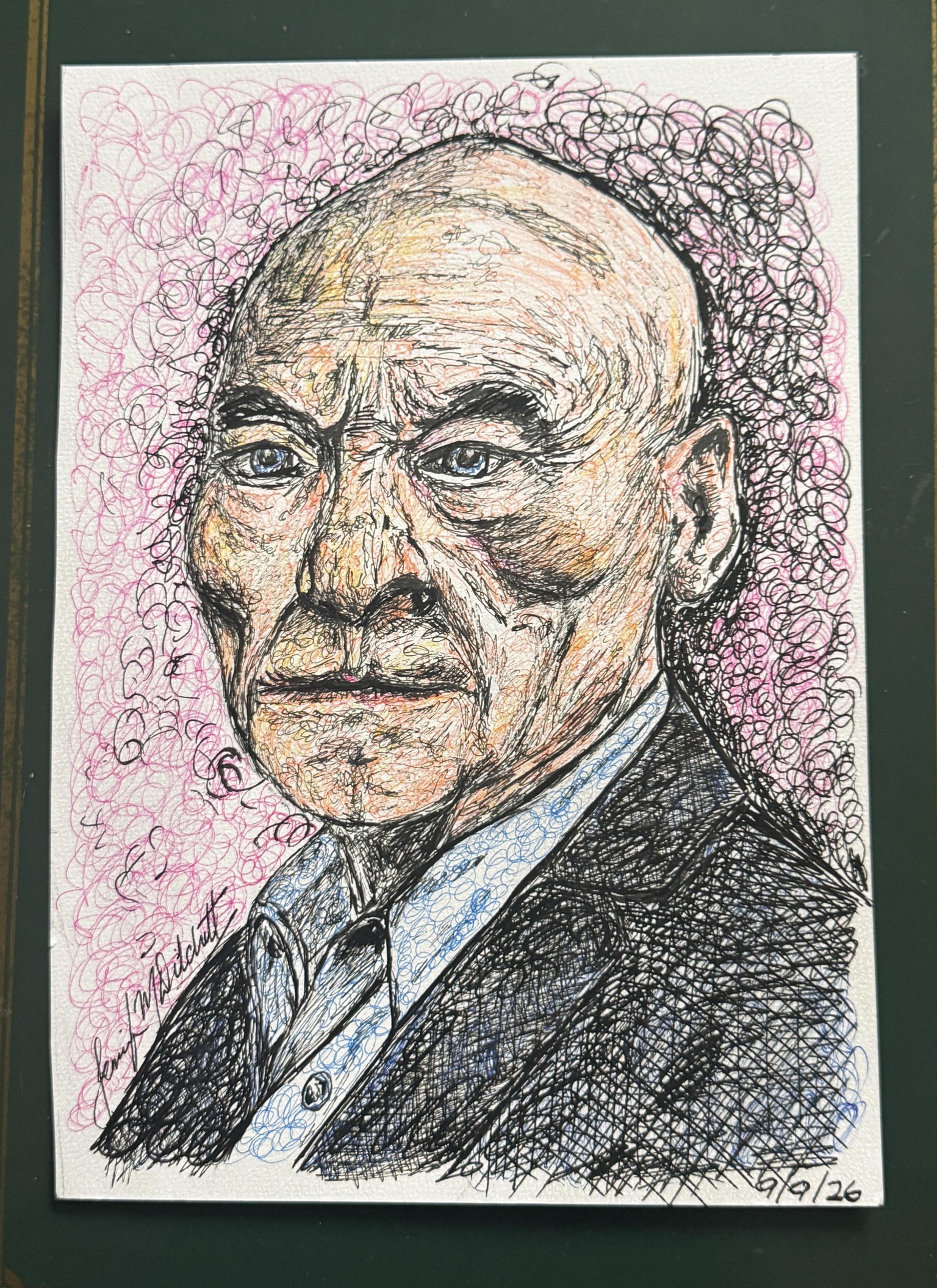 Scribble portrait with Ink - image 1 - student project