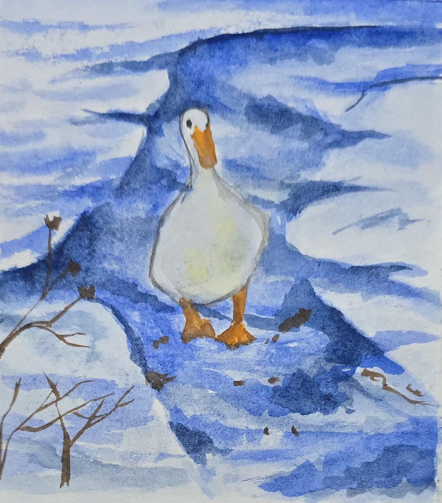 Painting for Winter moodboard - image 1 - student project