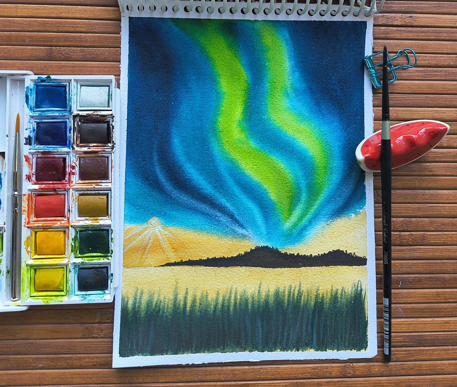Expressive Watercolour Skies - image 2 - student project