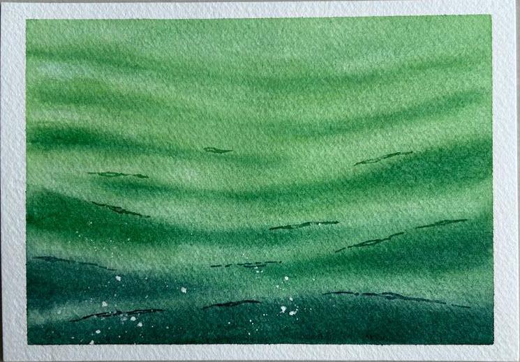 100 Days of Watercolor Oceans - image 1 - student project