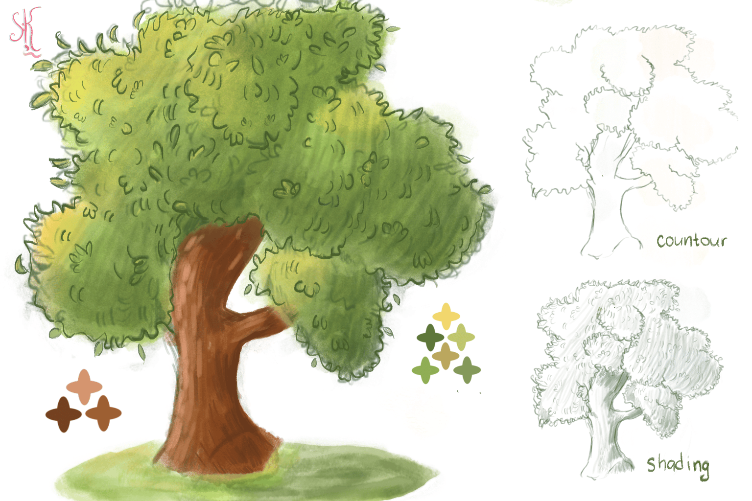 Urban sketching: The Issyk-Kul Tree (Digital ) - image 1 - student project