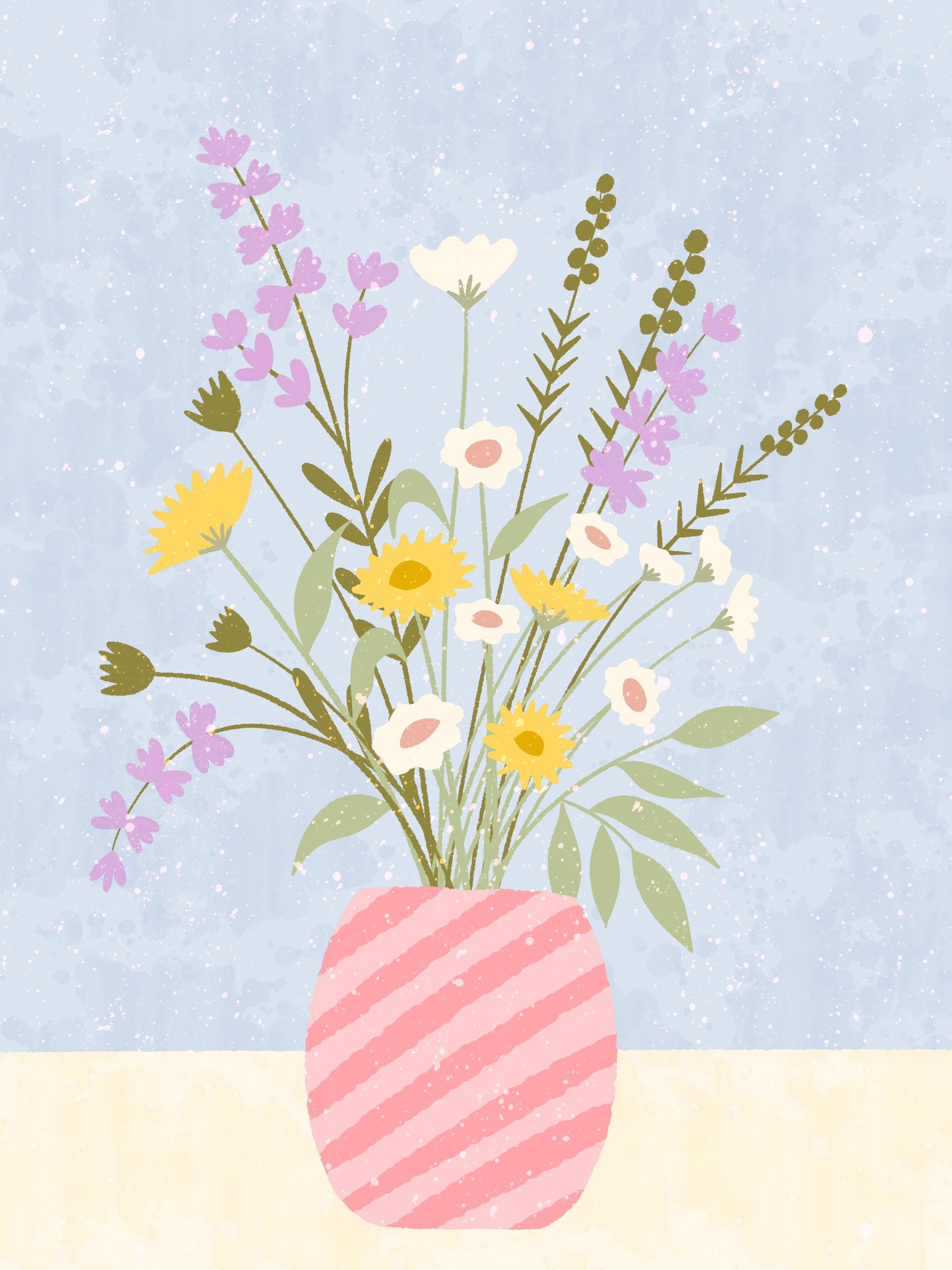Wildflower illustration - image 1 - student project