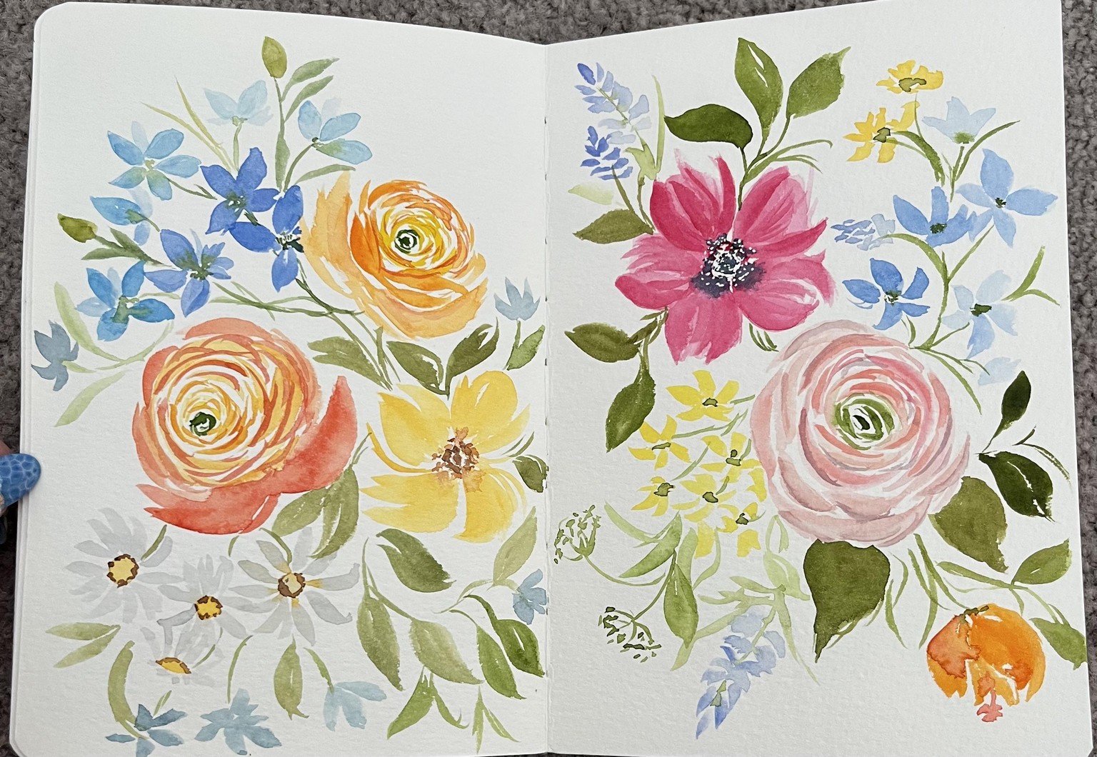 Watercolour Florals - image 5 - student project