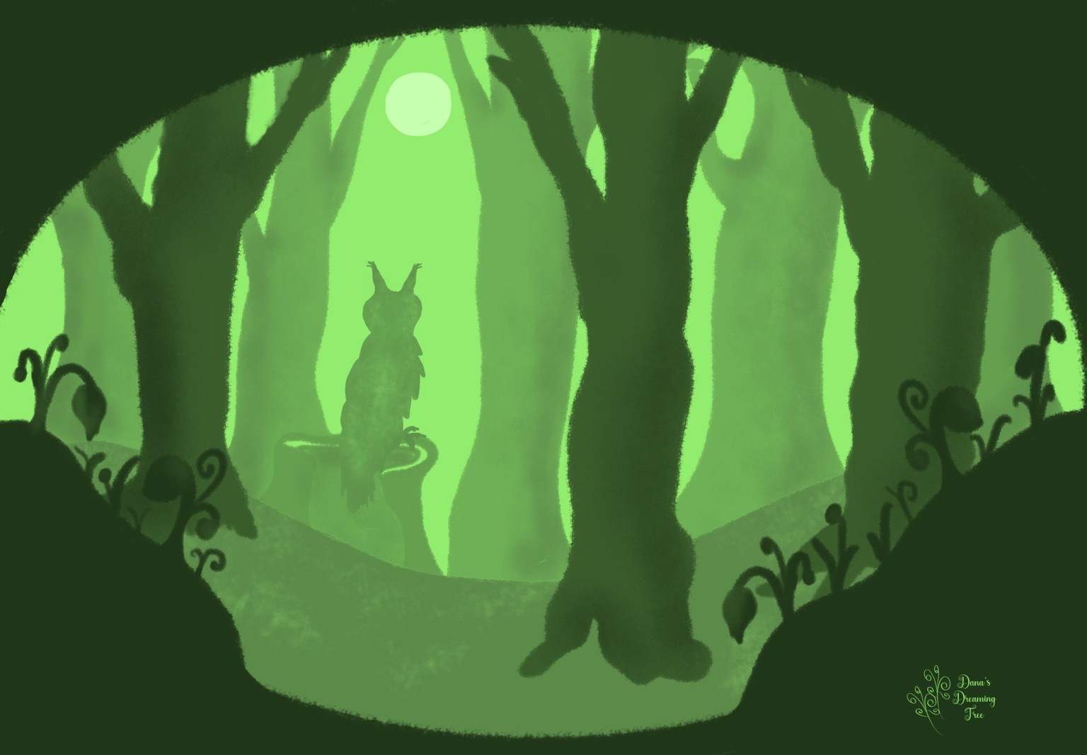 An Owl Peering Into a Deep Forest - image 1 - student project