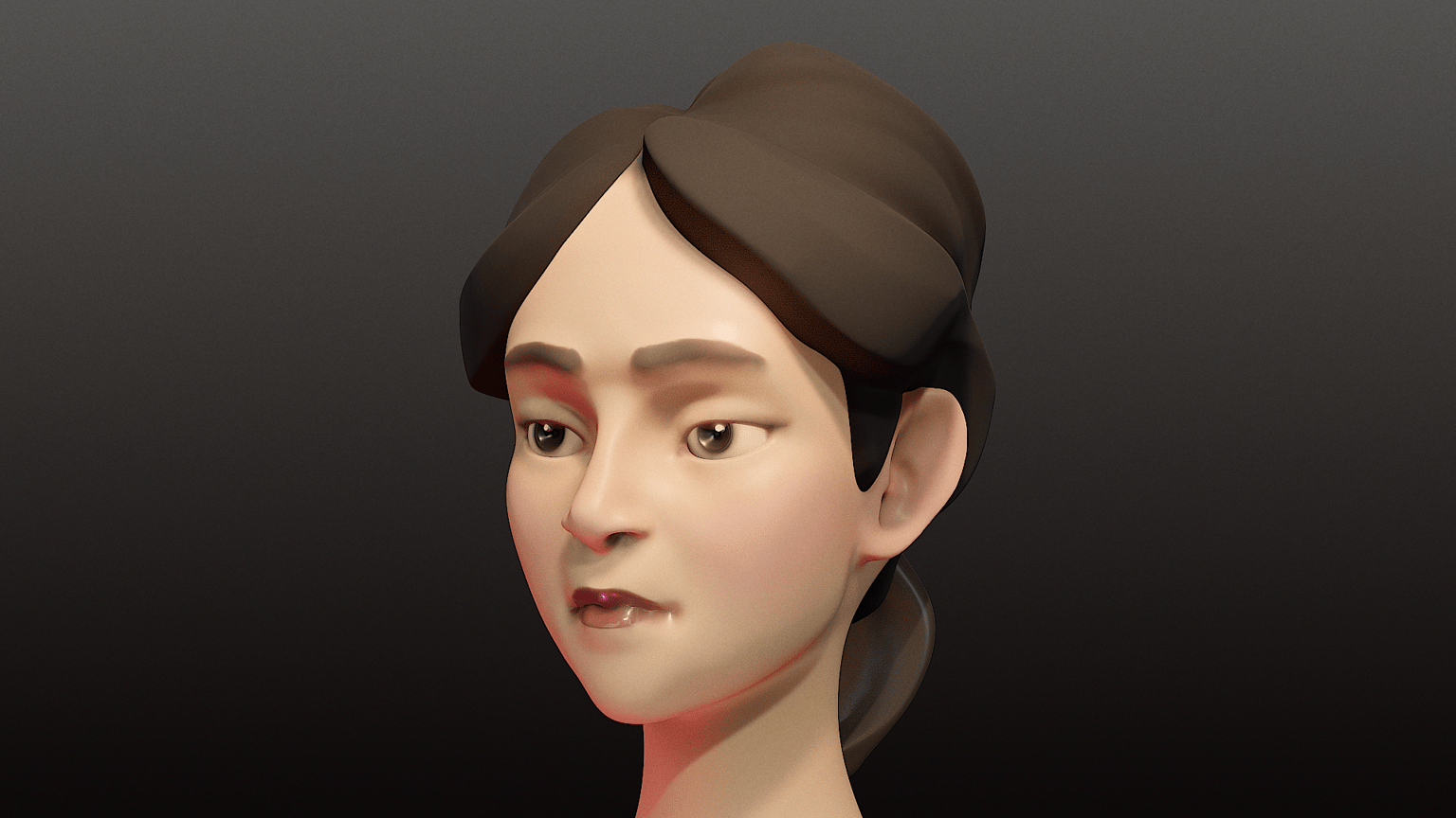 Human Head Sculpt - image 1 - student project