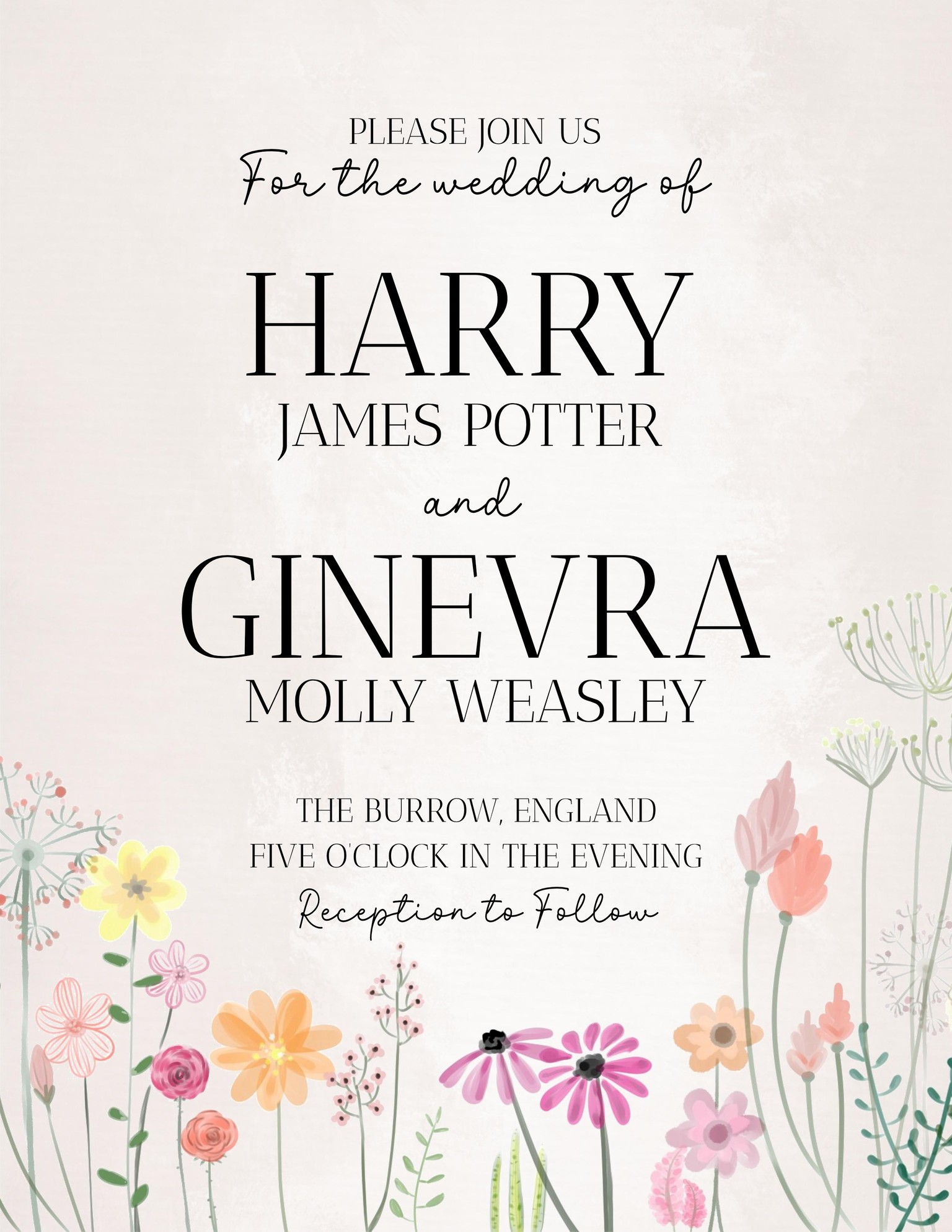 Wedding Invitation Class Project - image 1 - student project