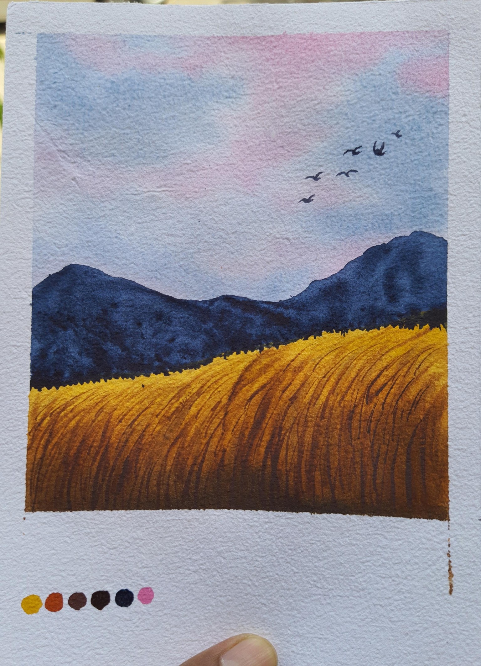 30 Days of Mini Watercolor Landscapes. .. !!! - image 18 - student project