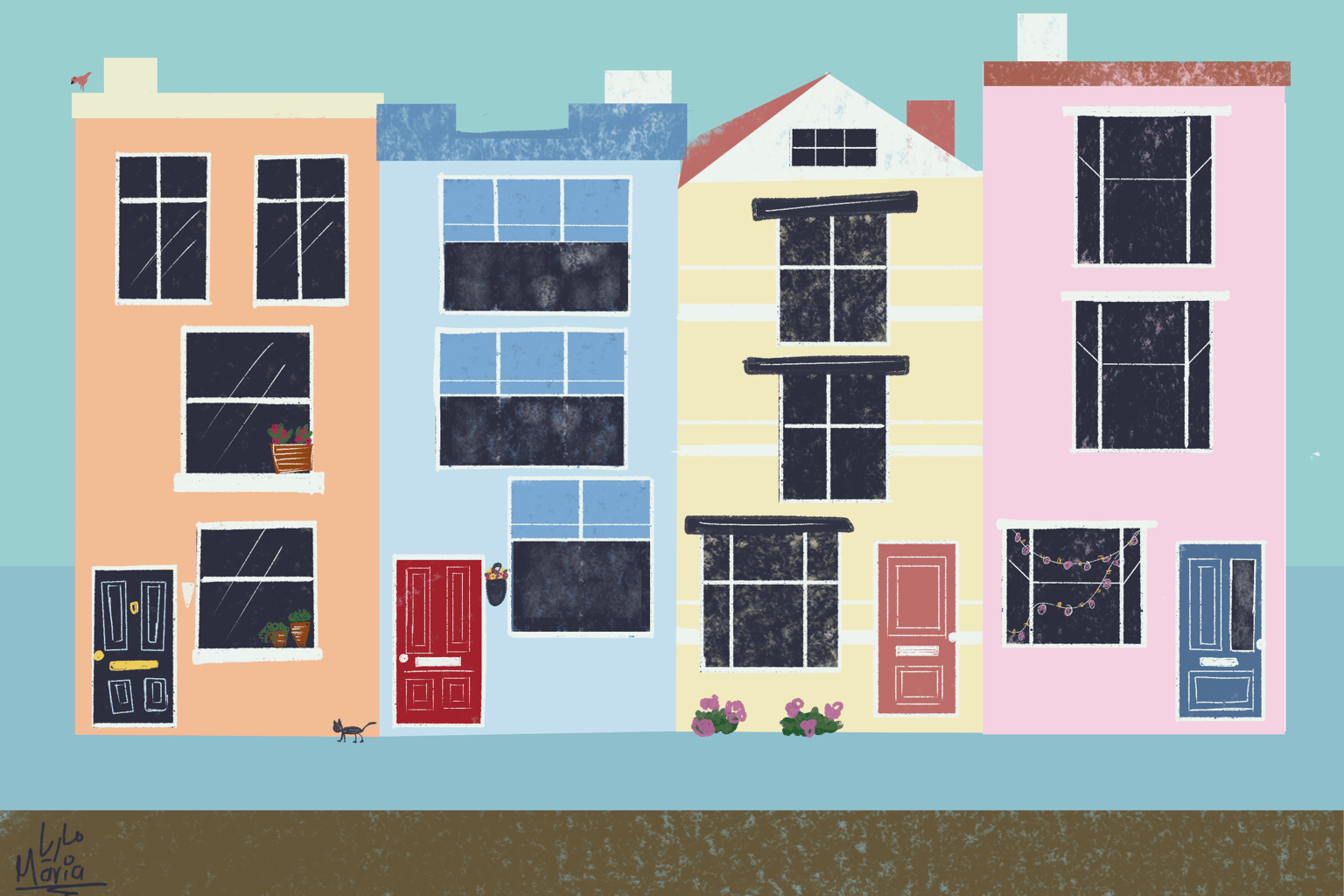 Colourful houses Bristol - image 1 - student project