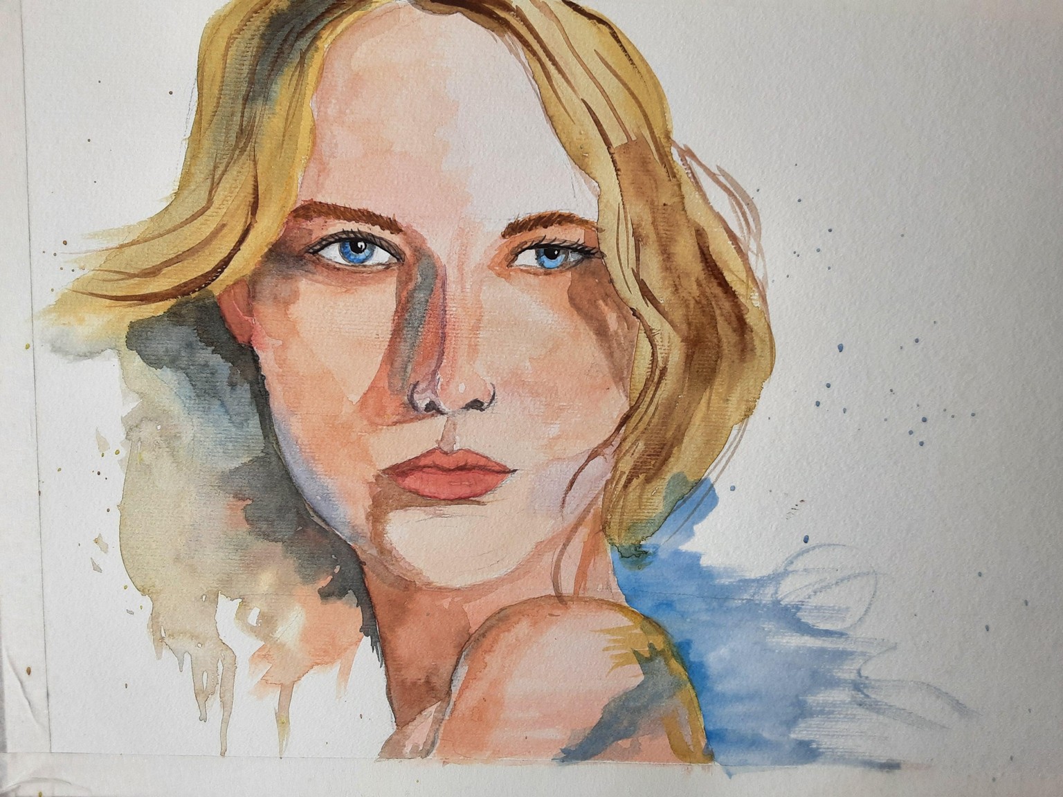 Retrato em aquarela. - image 1 - student project