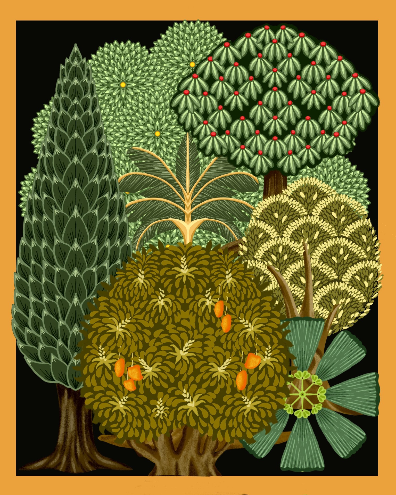 Pichwai Trees - image 1 - student project