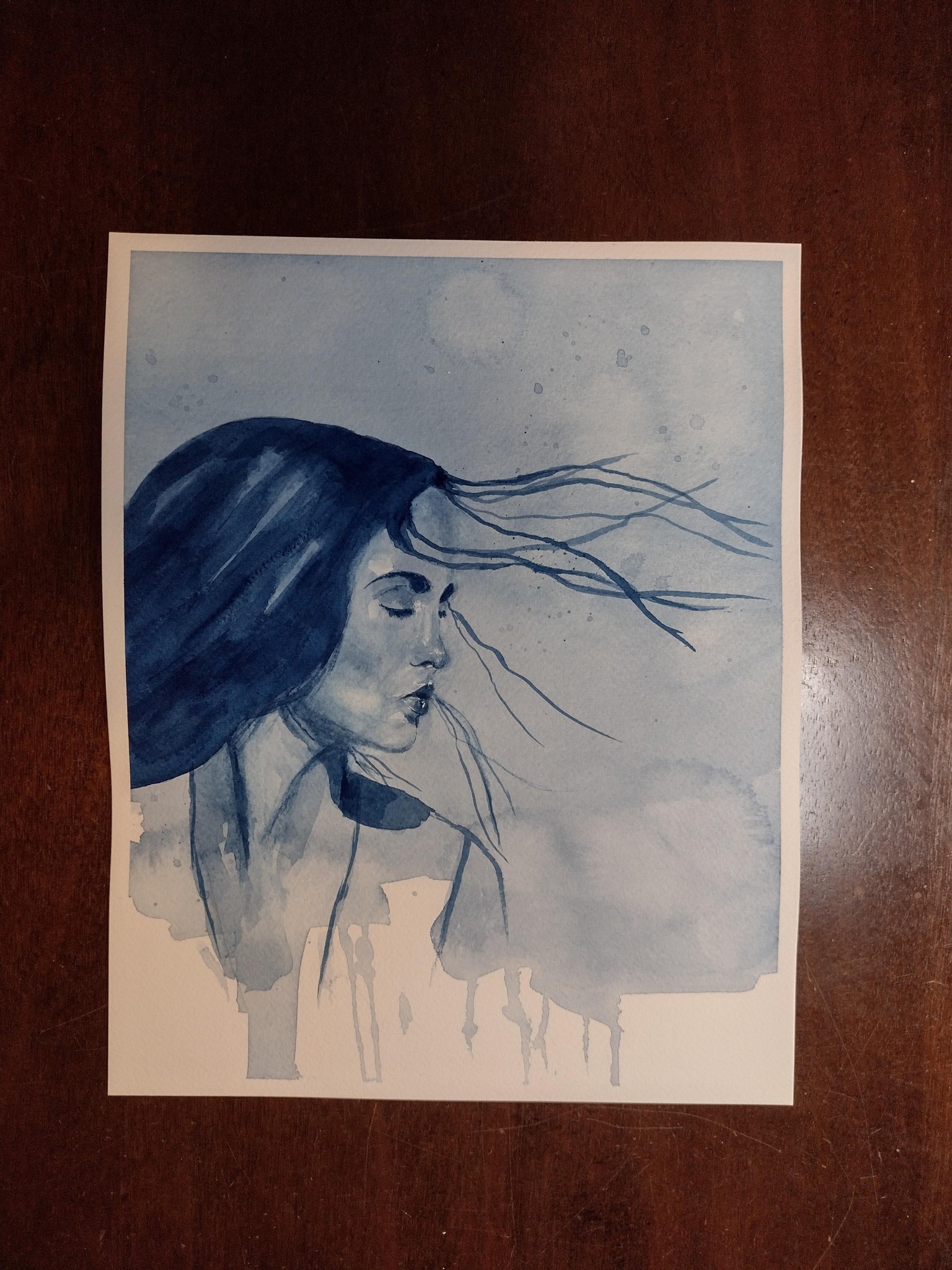 Portrait in Blue. Thank you, Jane - I loved this class and will do more of your portraits! - image 1 - student project