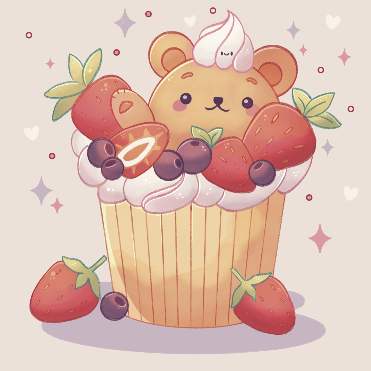 Berry Sweet Bear Muffin - image 1 - student project