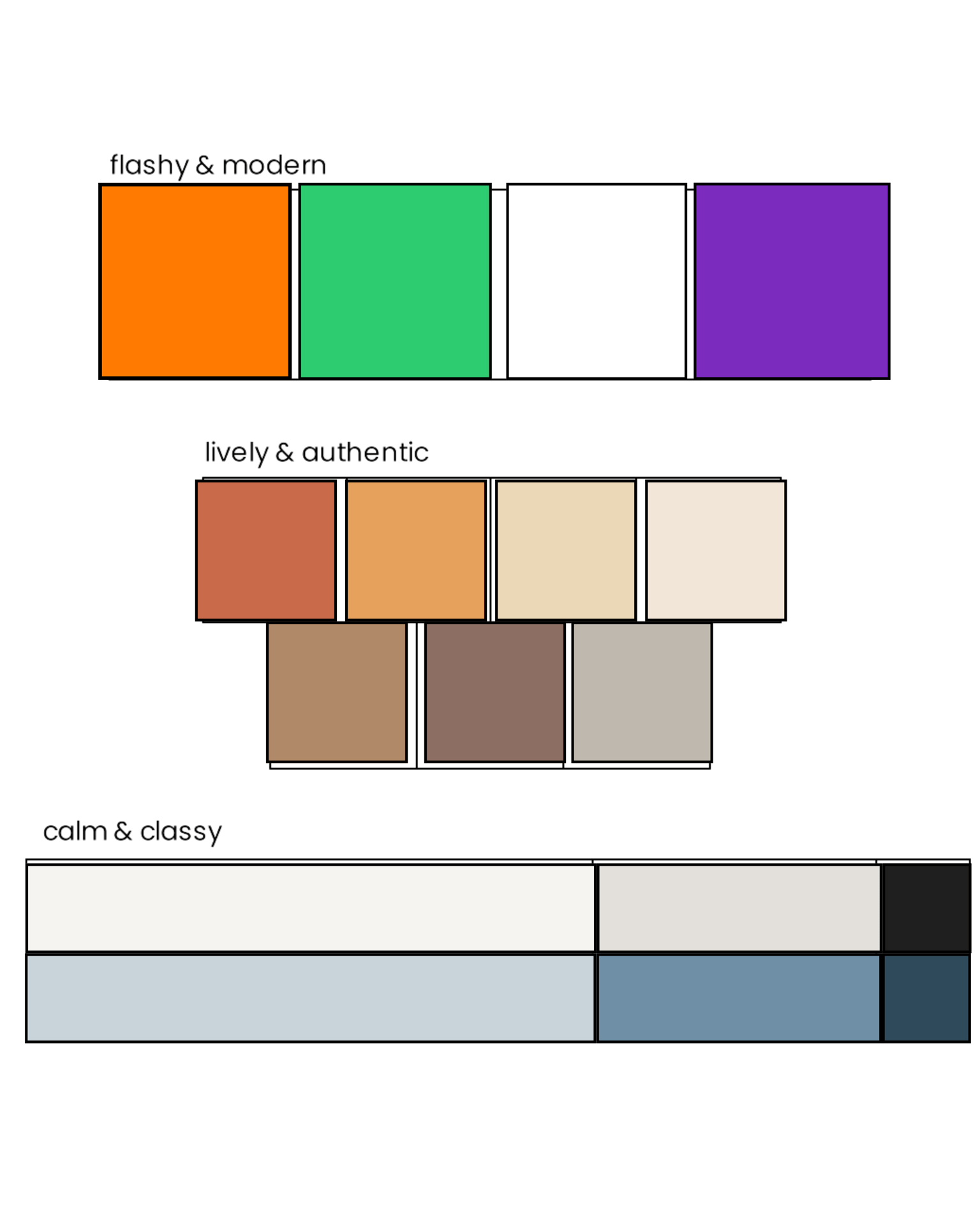 olor Theory Compositions: Flashy, Lively, and Calm Styles - image 1 - student project