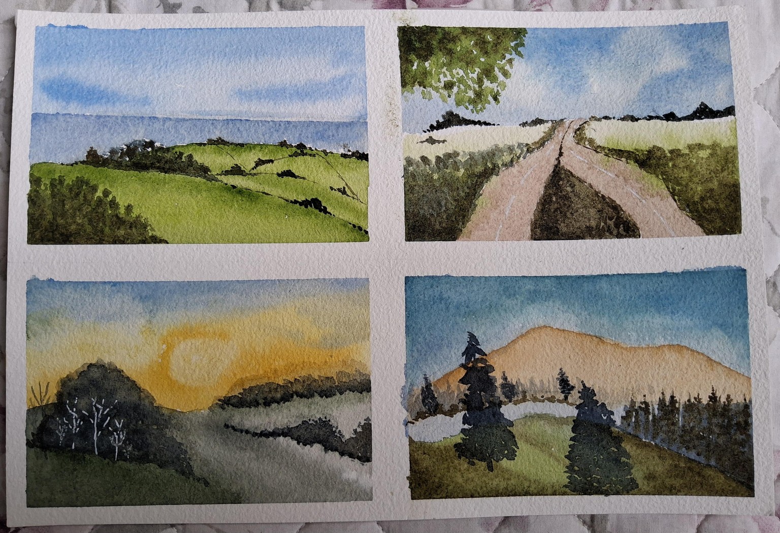 Watercolor Landscapes - image 2 - student project