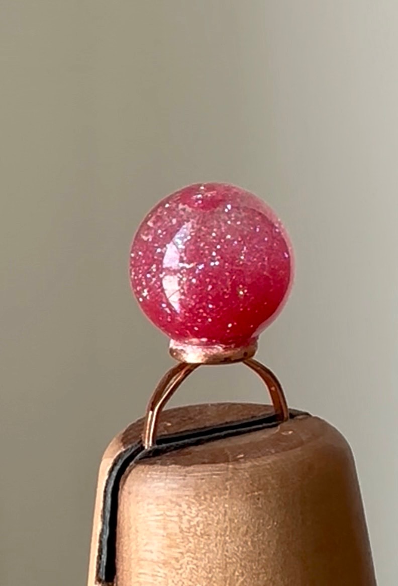 Snow globe statement rings - image 1 - student project