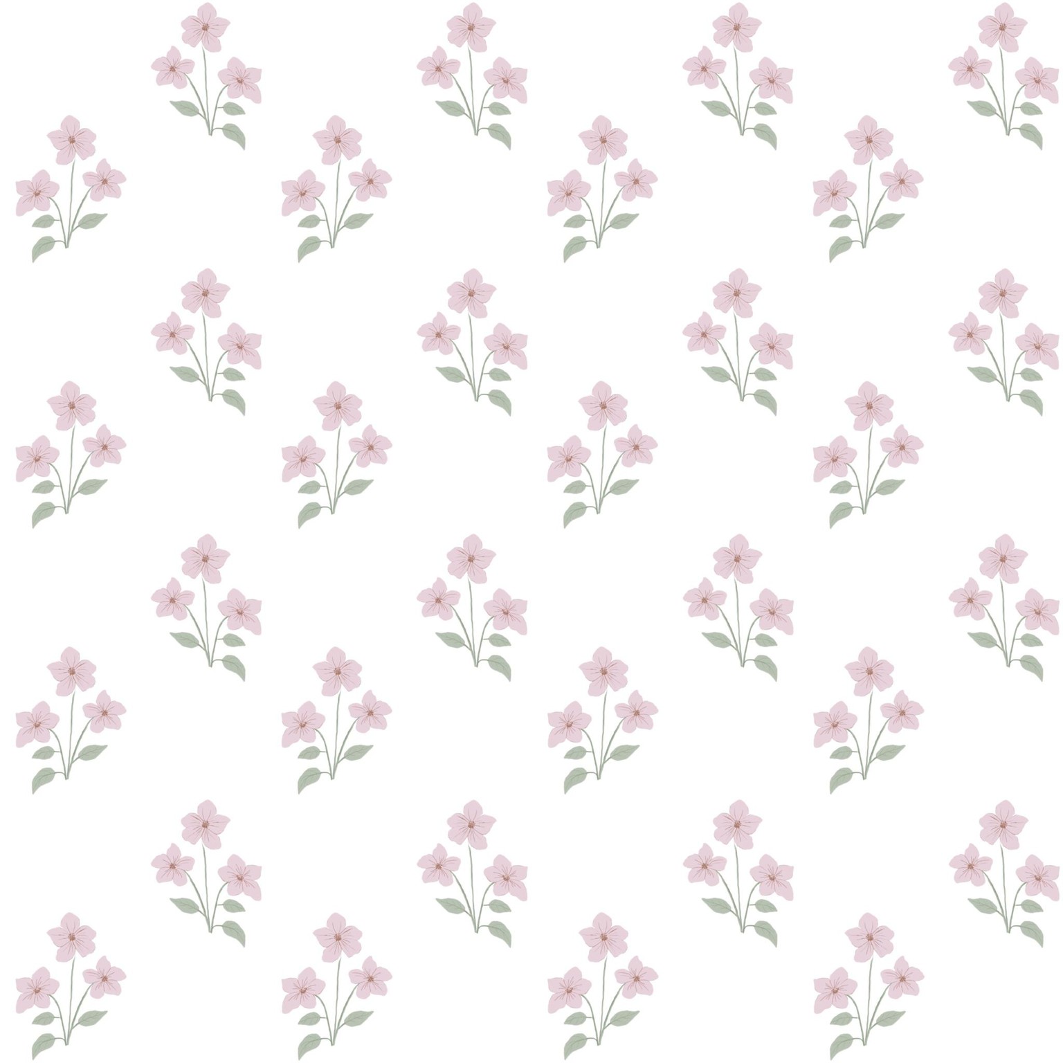 Retro pink flowers - image 2 - student project