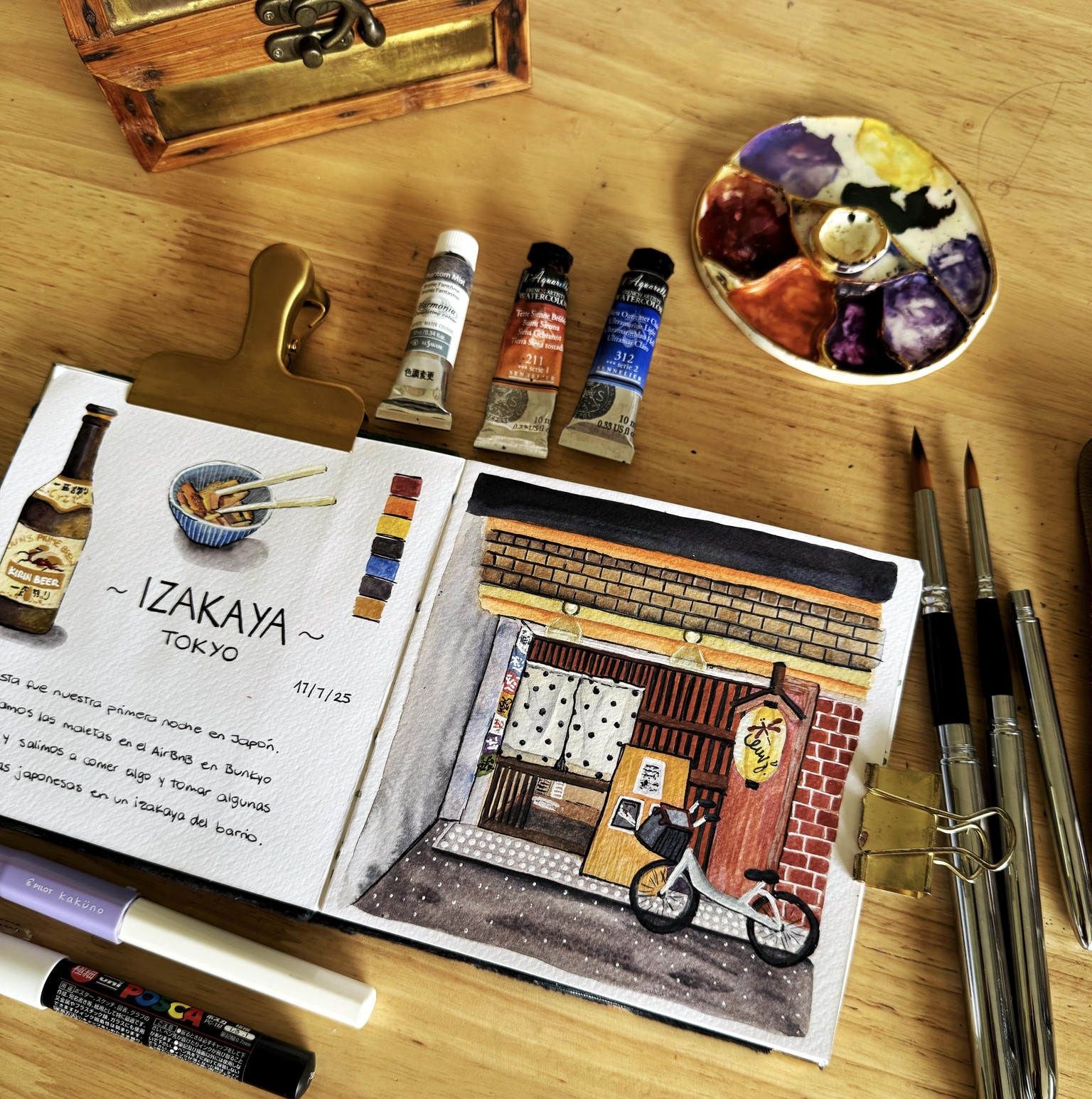 Tokyo Travel Journal Page - image 1 - student project