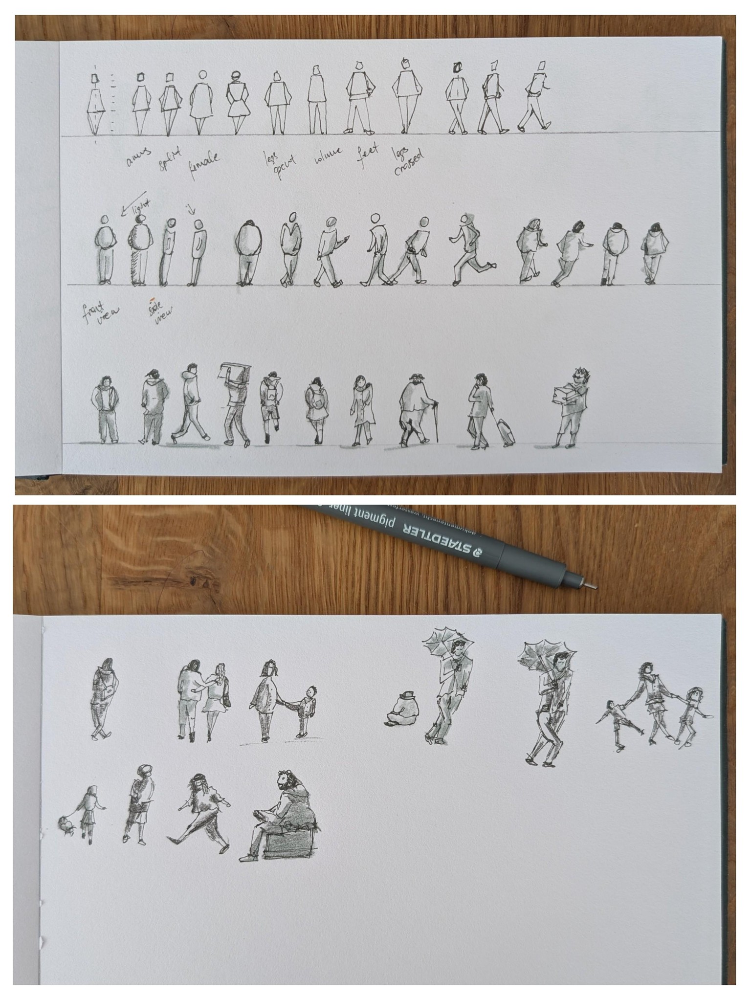 Doodling simple people figures - image 1 - student project