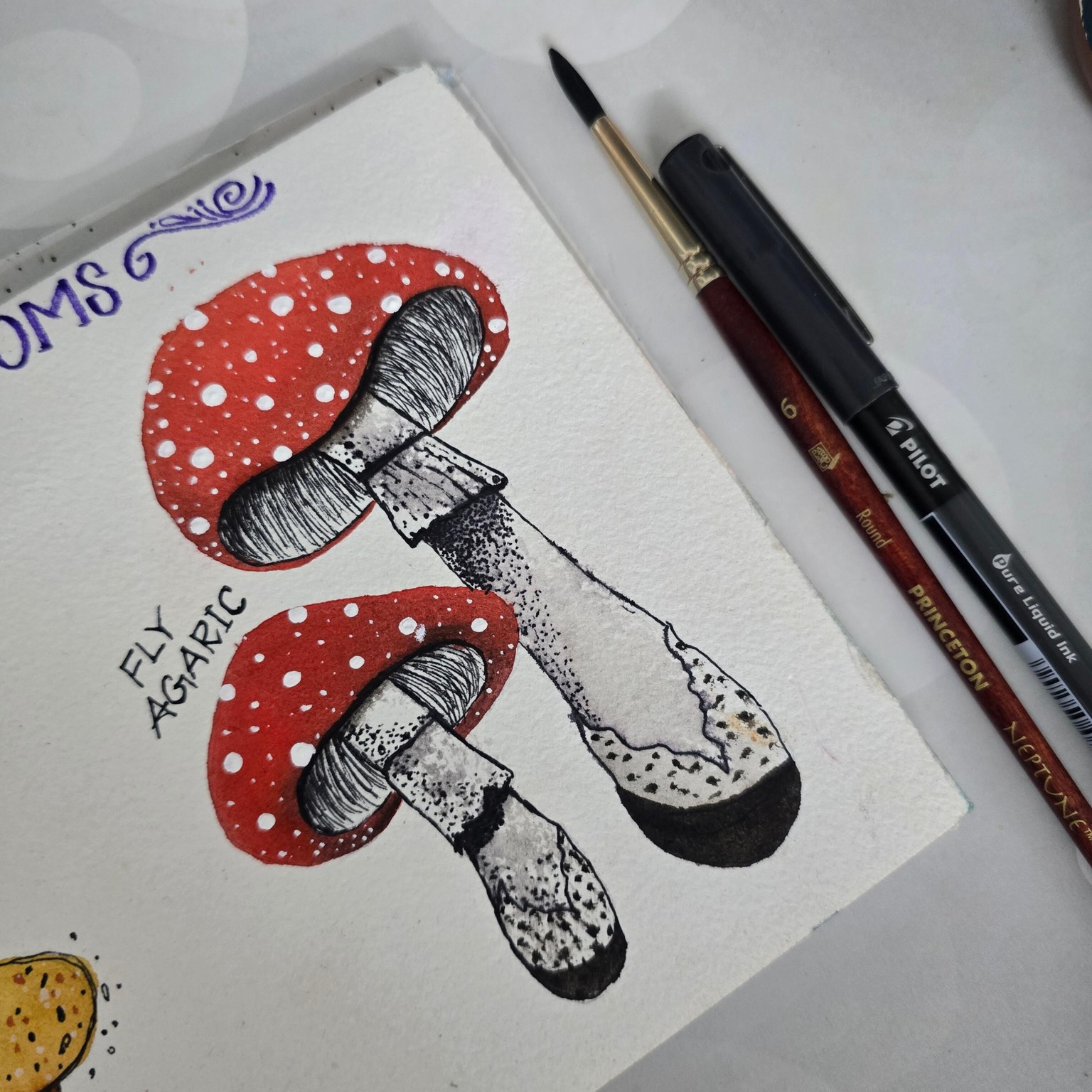 Whimsical Mushrooms - image 2 - student project