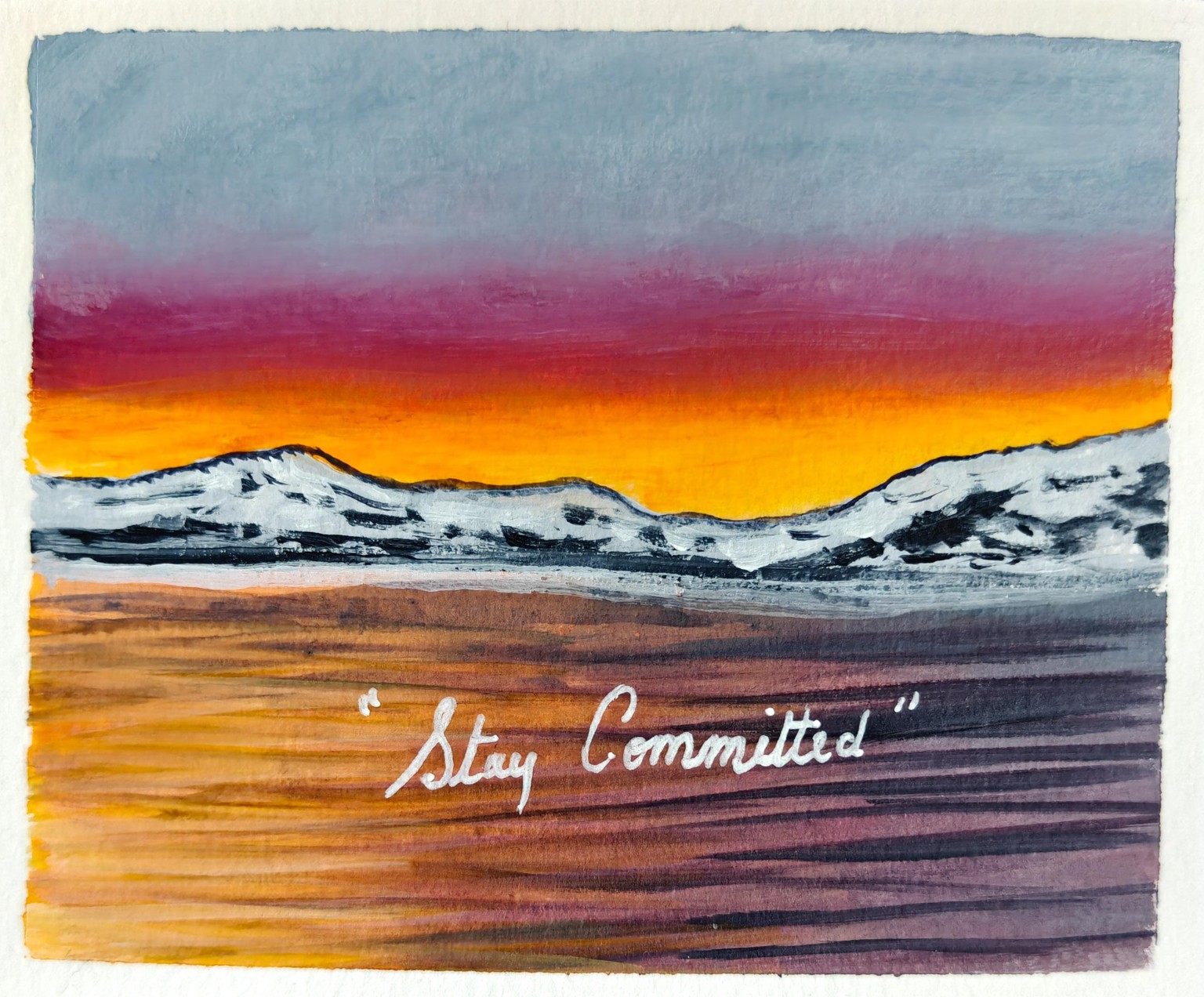 30 Days Acrylic Landscape Challenge :  Day 1 - image 28 - student project