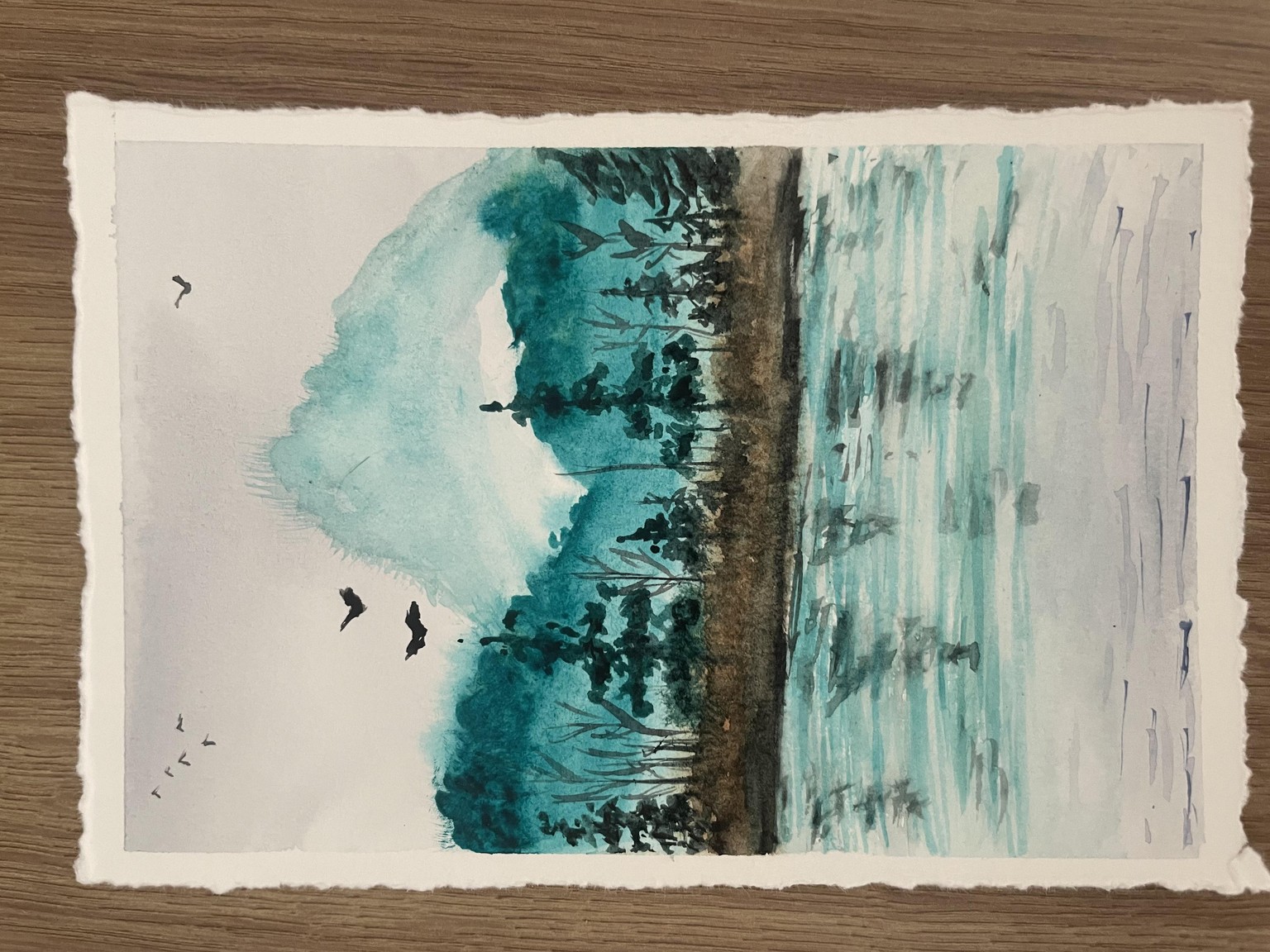 Mountain and lake - image 1 - student project
