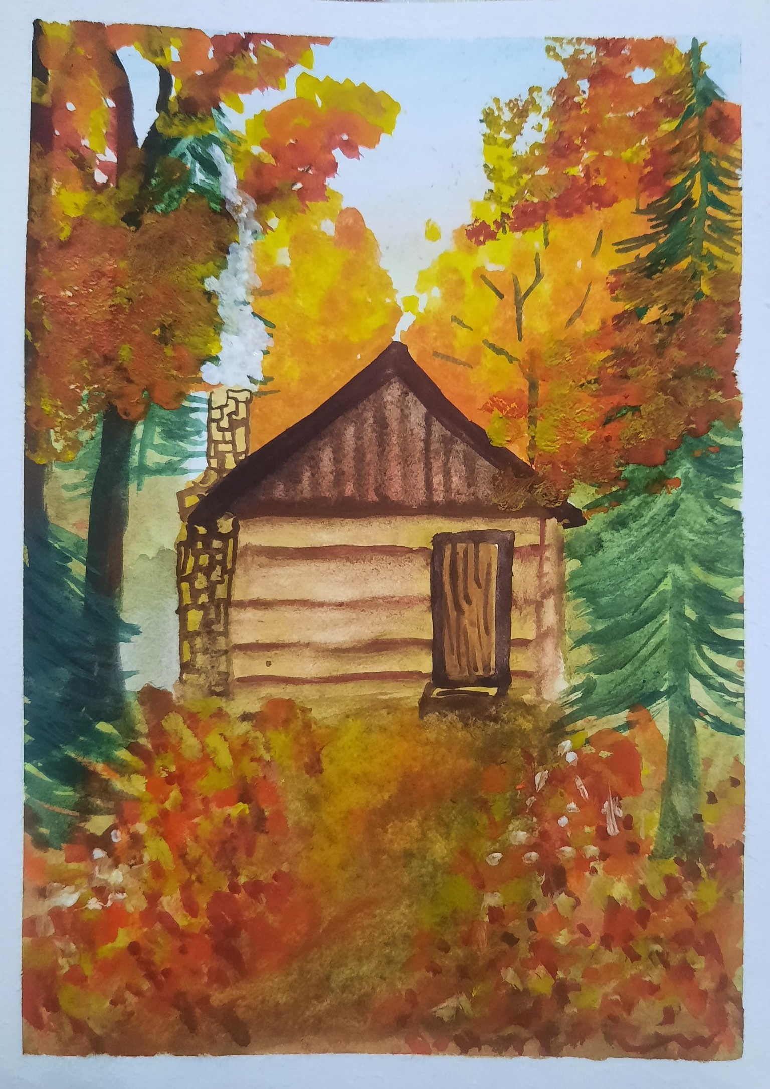 Cozy Autumn Cottage - image 1 - student project